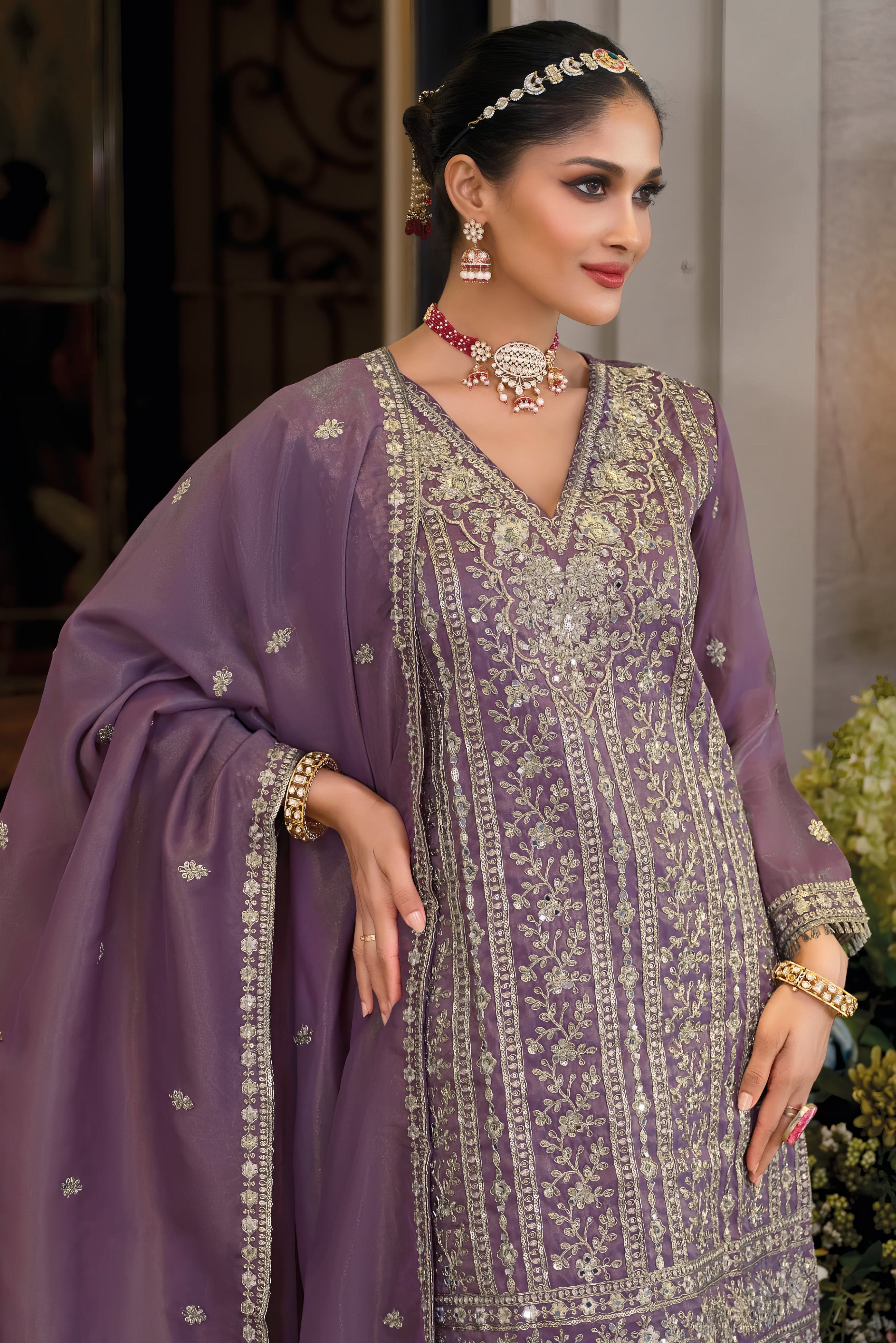 Heavy Chinon Fab Sharara Set LXSR0112