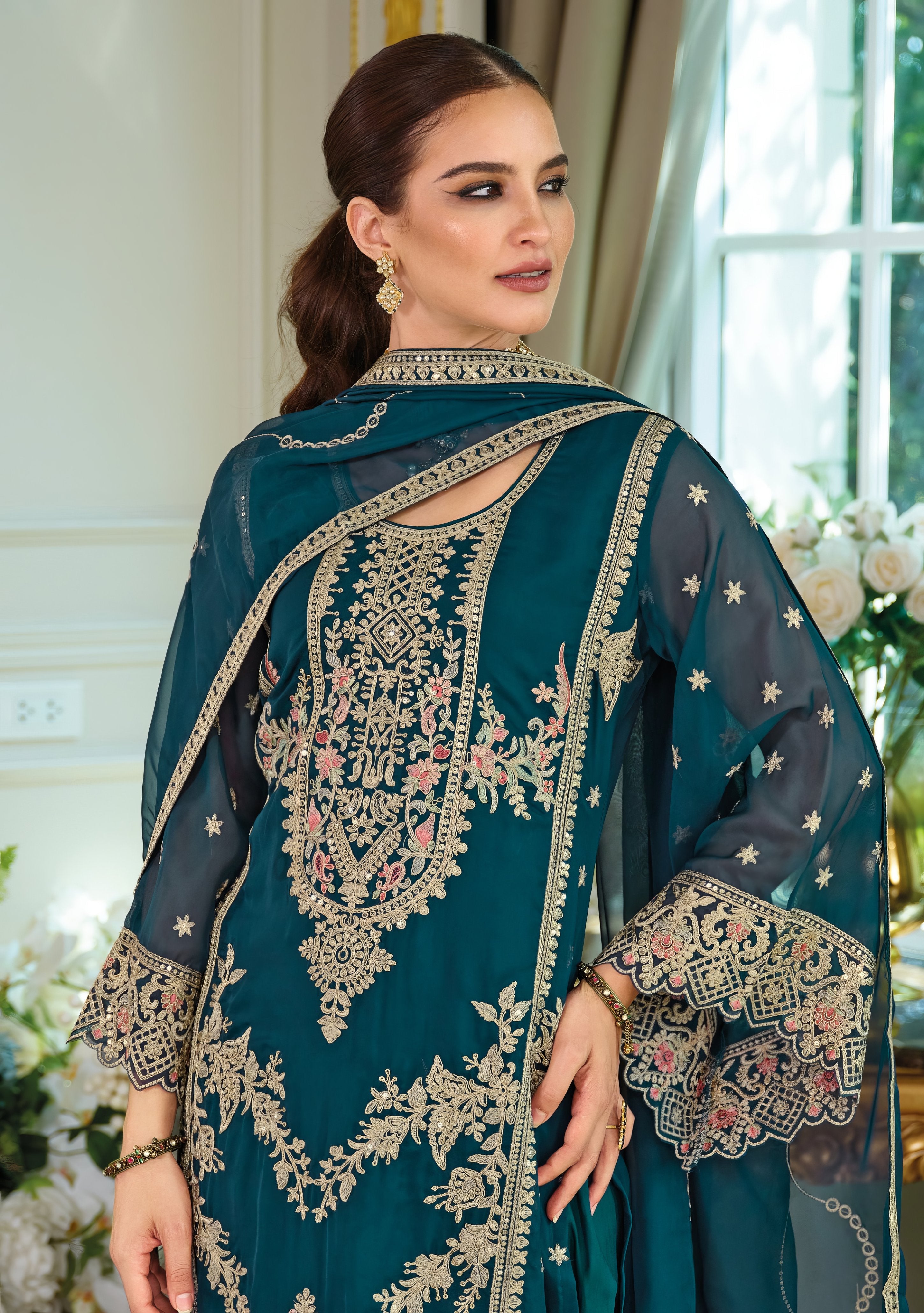 Organza Bloom Pakistani Suit LXPK0093