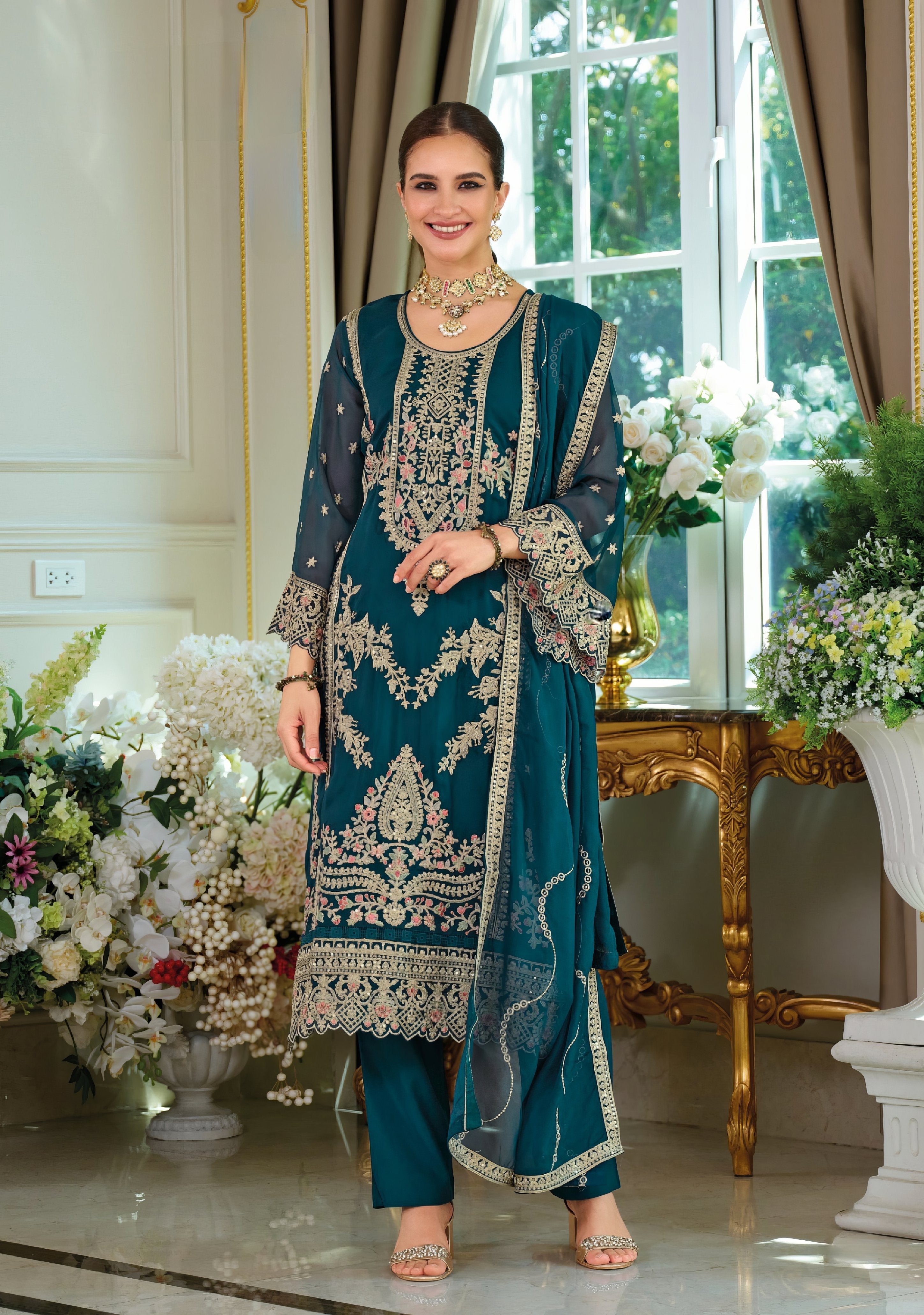 Organza Bloom Pakistani Suit LXPK0093