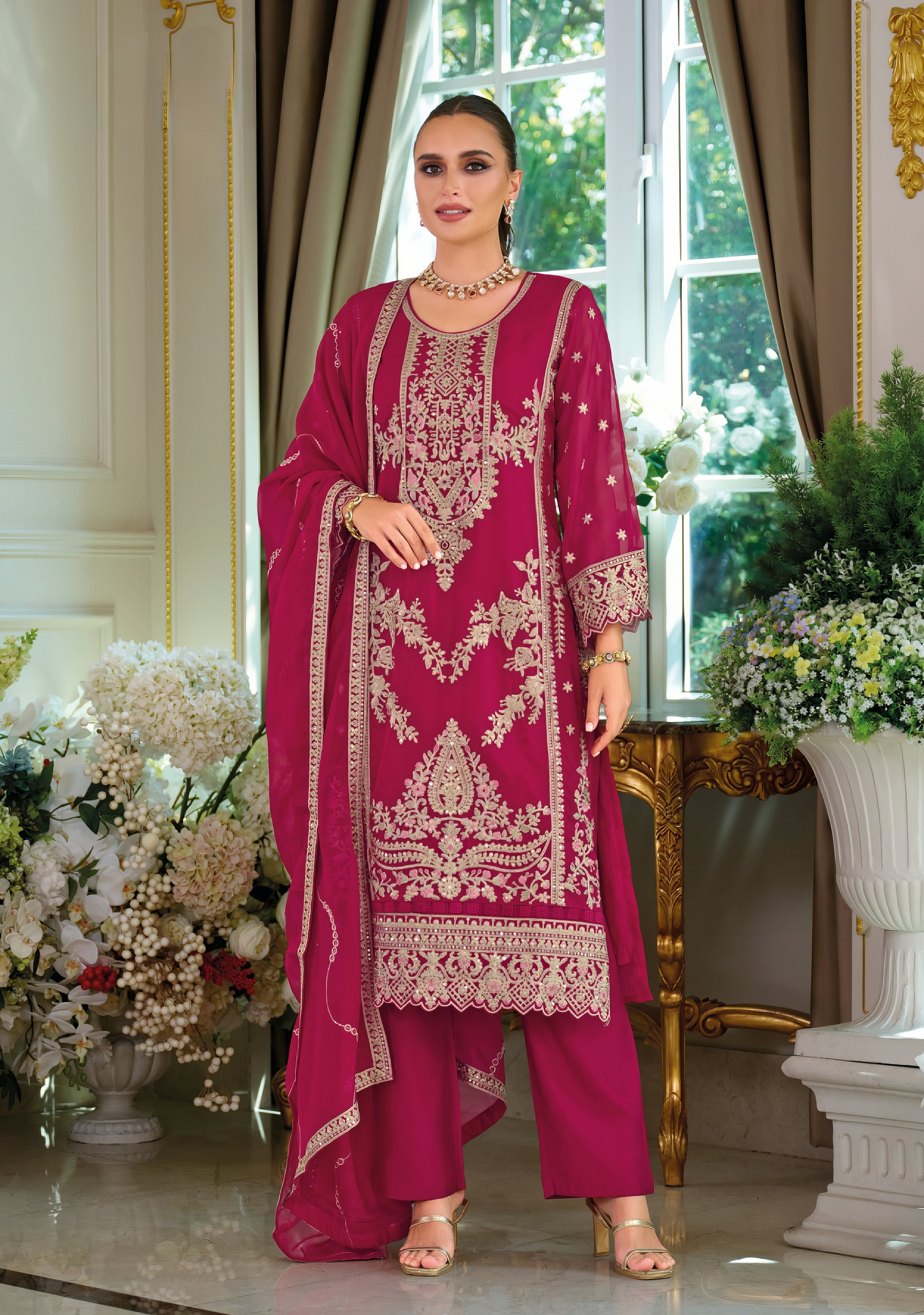 Organza Bloom Pakistani Suit LXPK0093