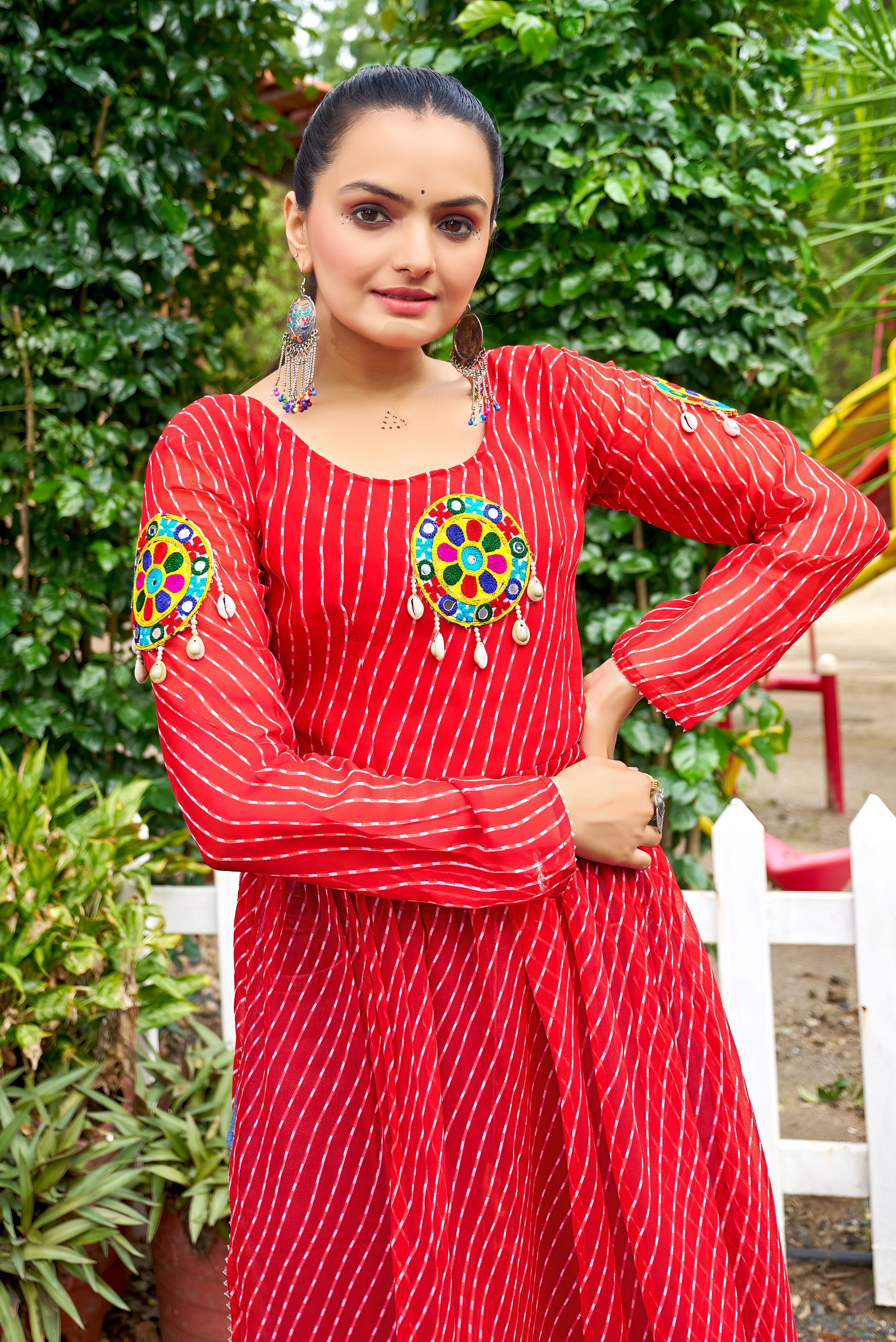 Vibrant Kutchi Bandhani Style Kurti NV0001