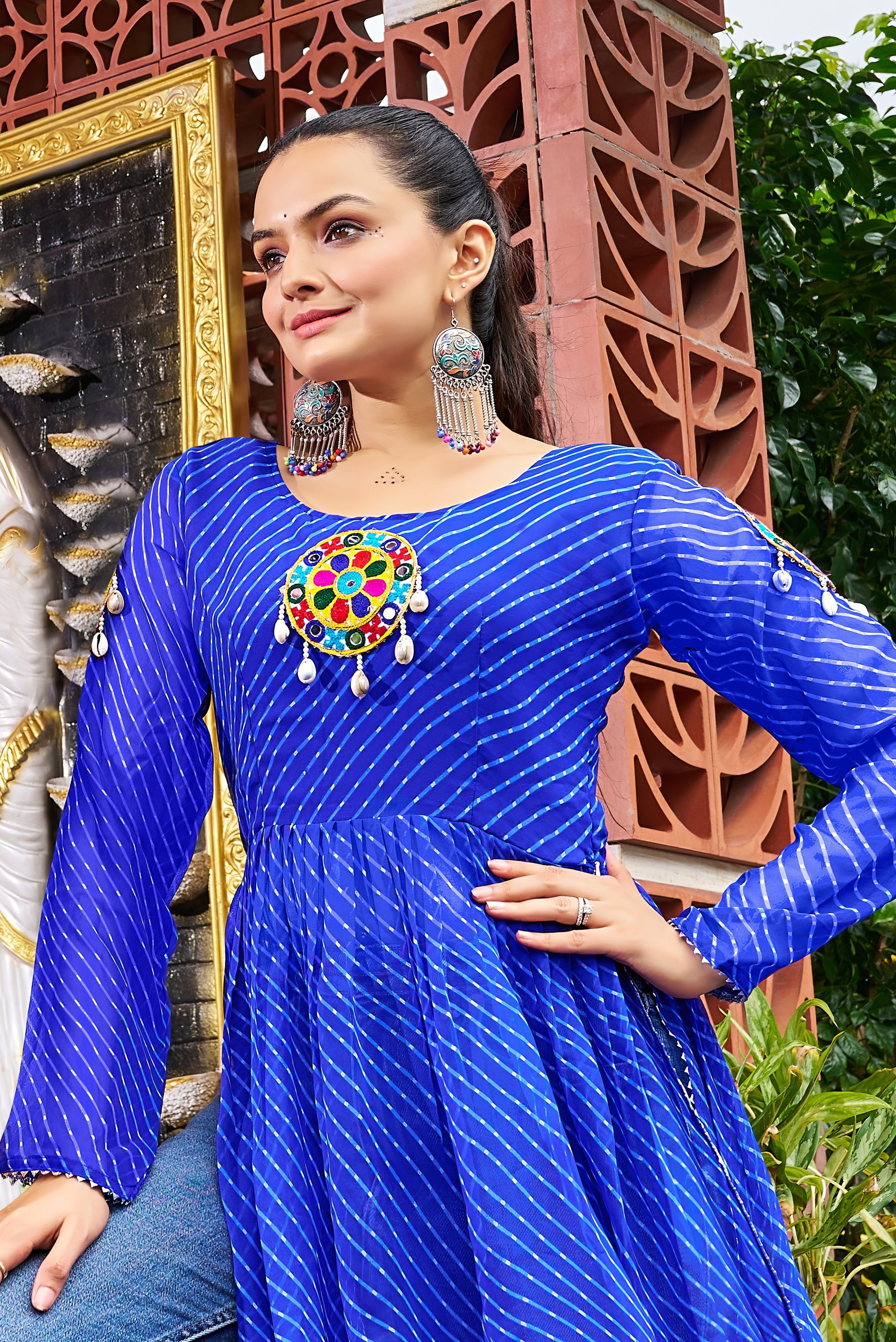 Vibrant Kutchi Bandhani Style Kurti NV0001