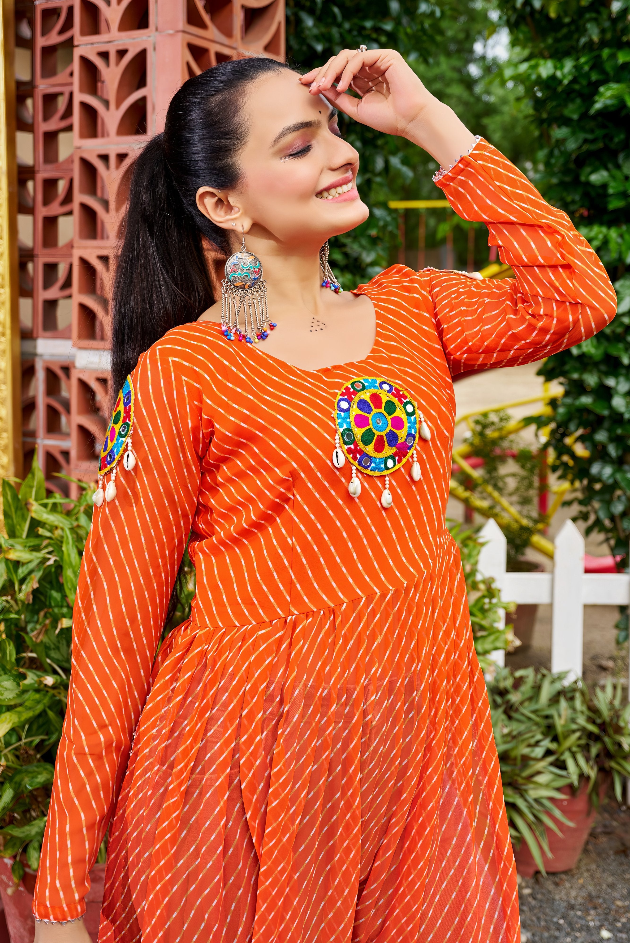 Vibrant Kutchi Bandhani Style Kurti NV0001