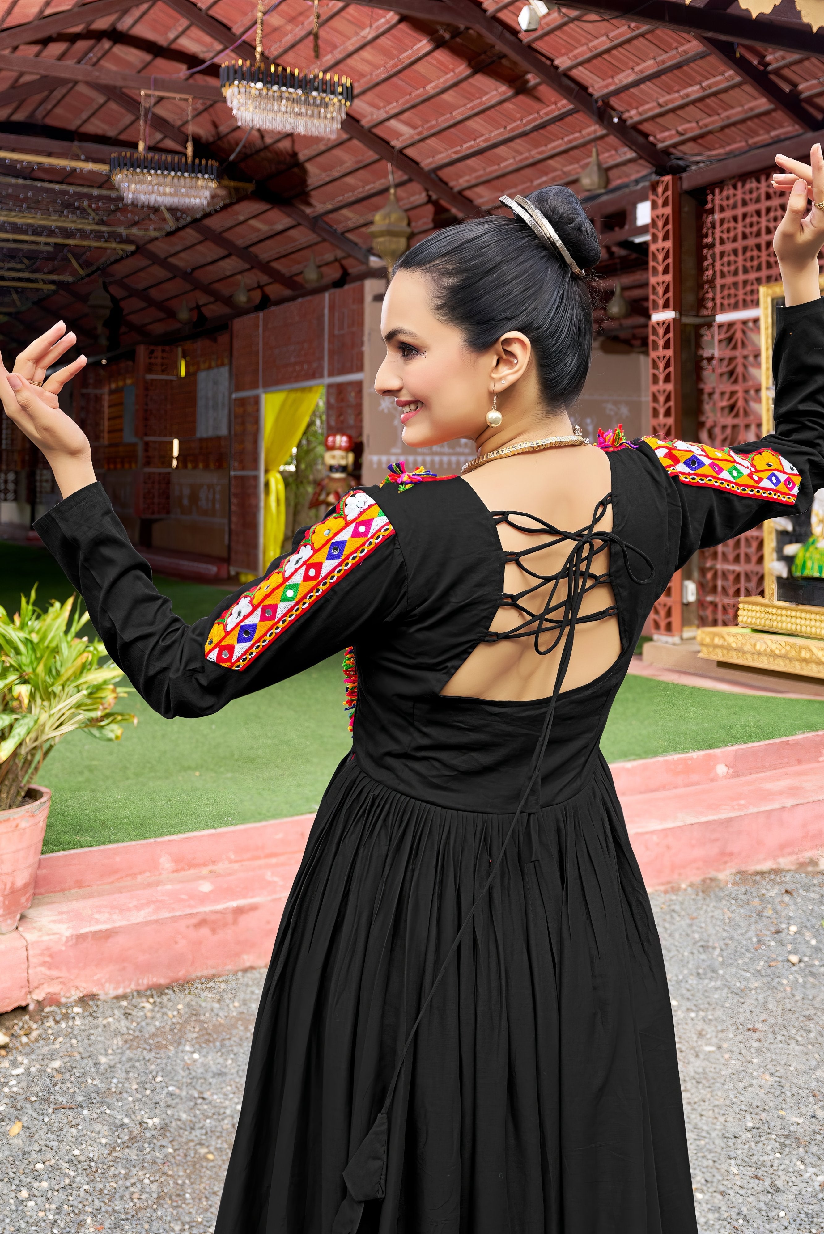 Rangrez Mirror Work Gown NV0002