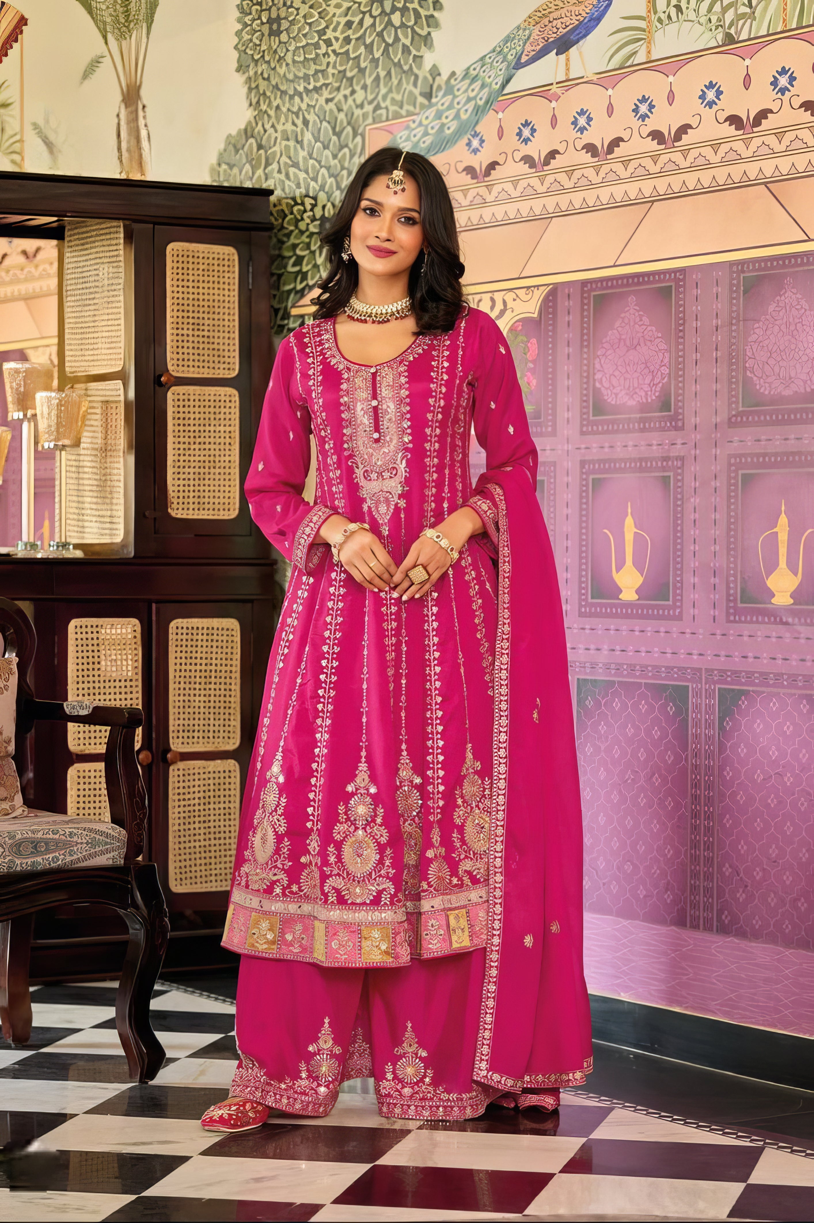 Regal Bloom Sharara Set LXSR0114