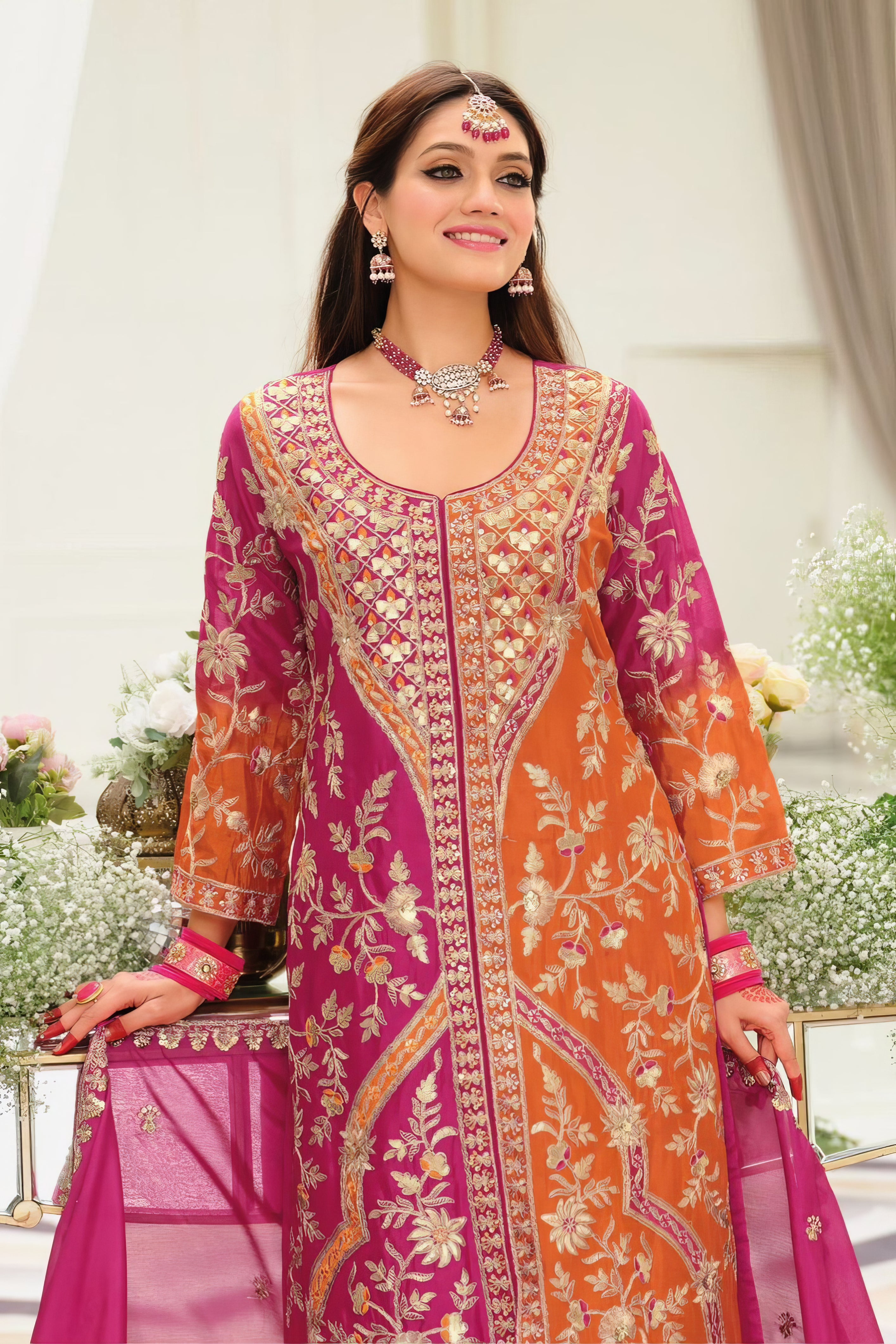 Heavy Chinon Pakistani Suit LXPK0099