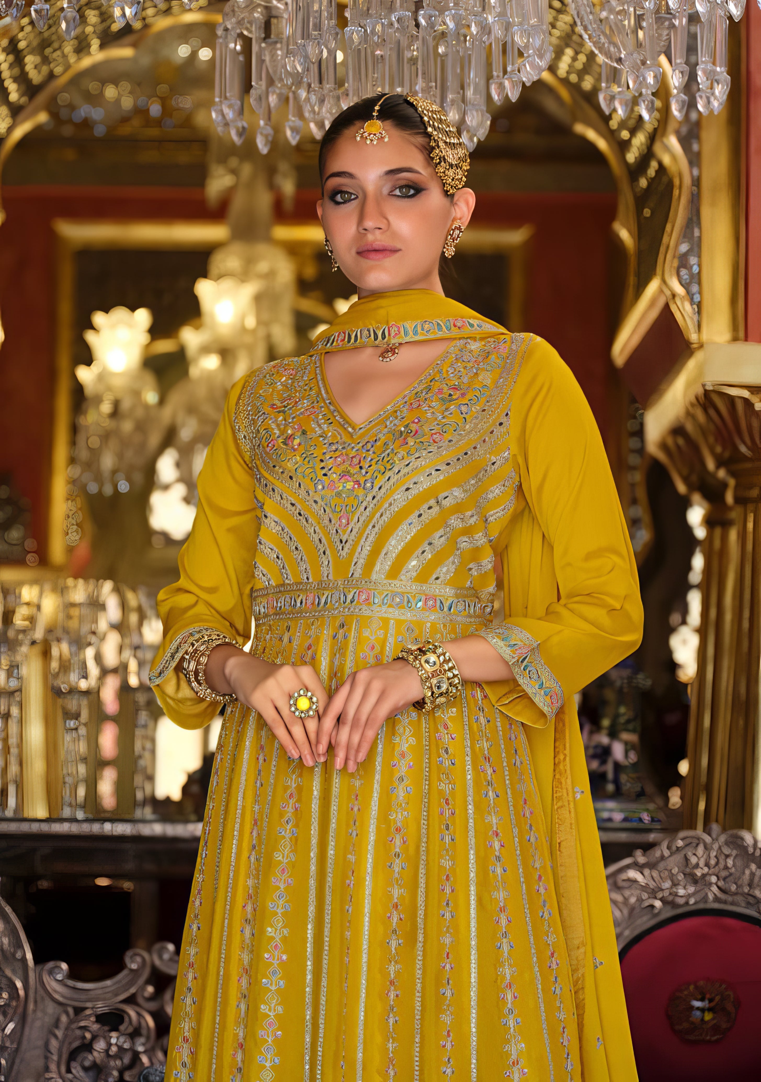 Regal Bloom Sharara Set LXSR0116