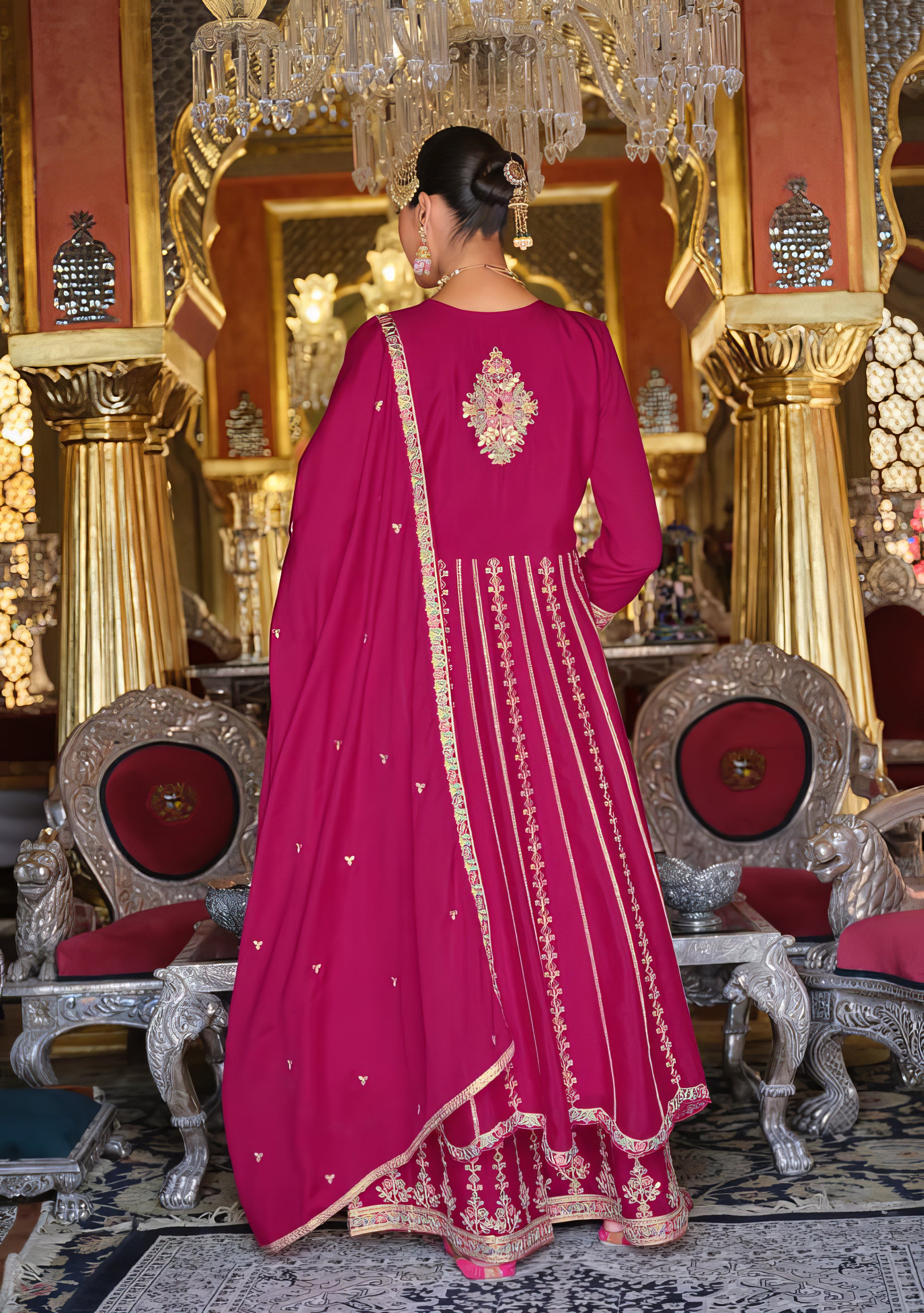 Regal Bloom Sharara Set LXSR0116