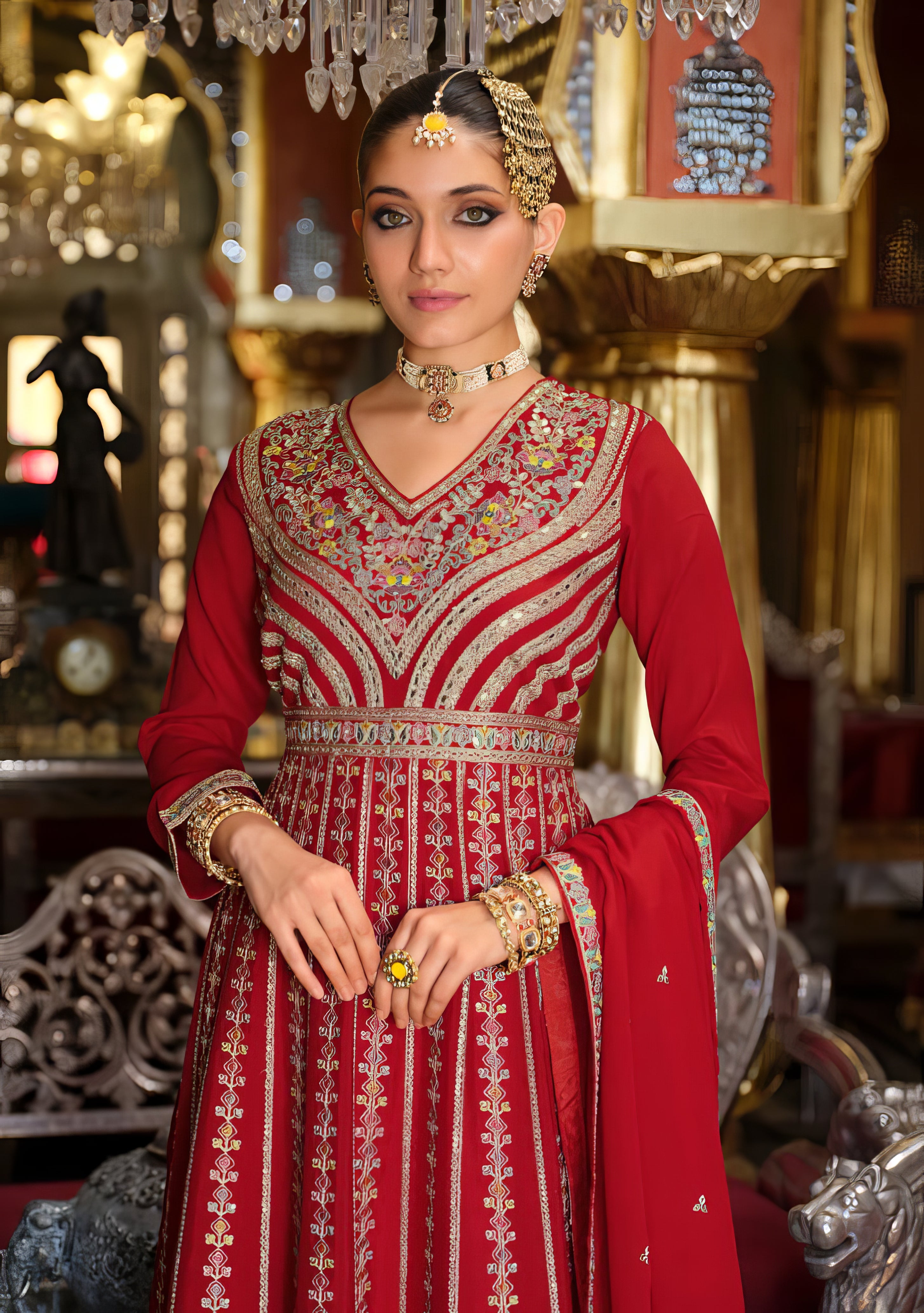 Regal Bloom Sharara Set LXSR0116