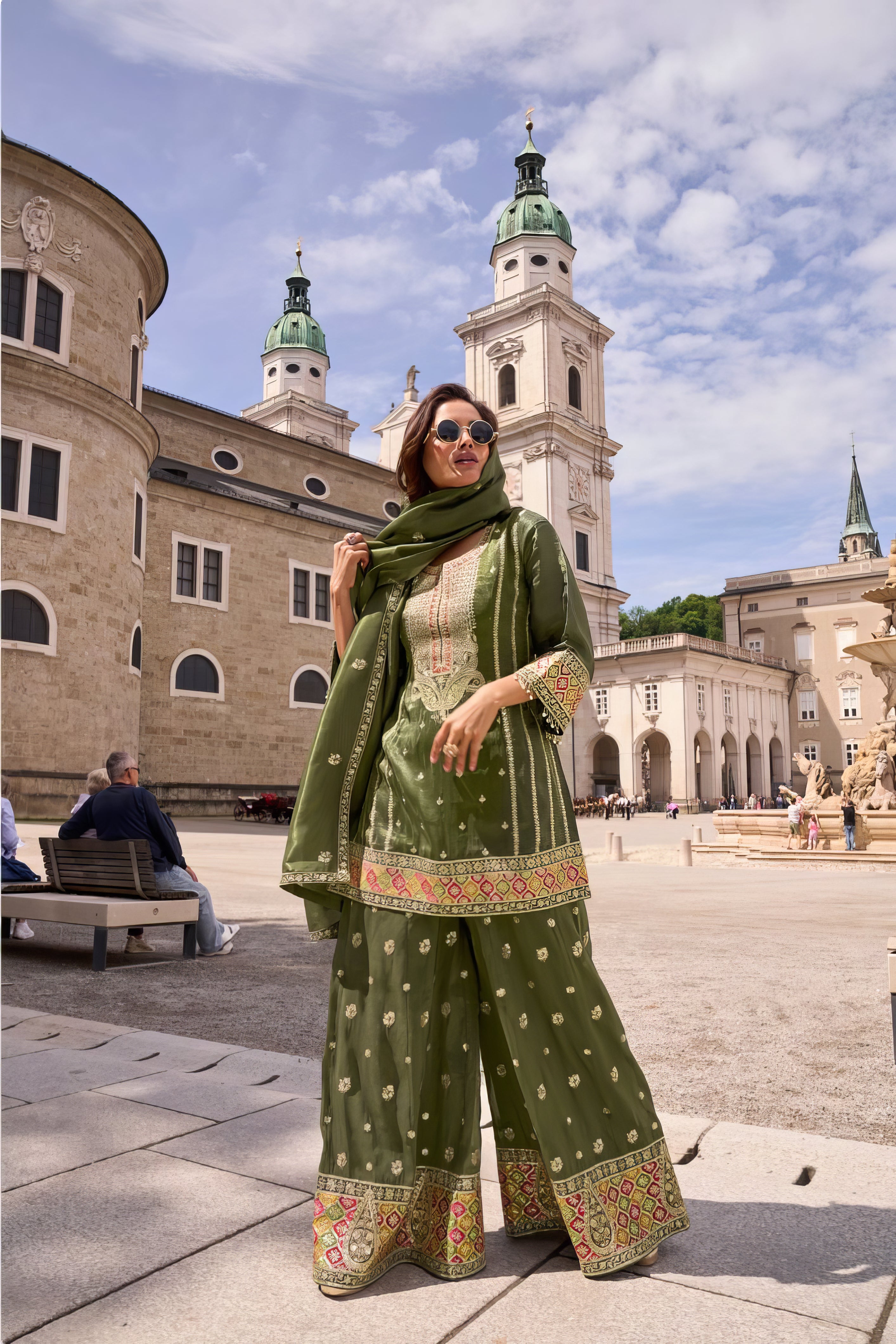 Real Simar Silk Sharara Set LXSR0123