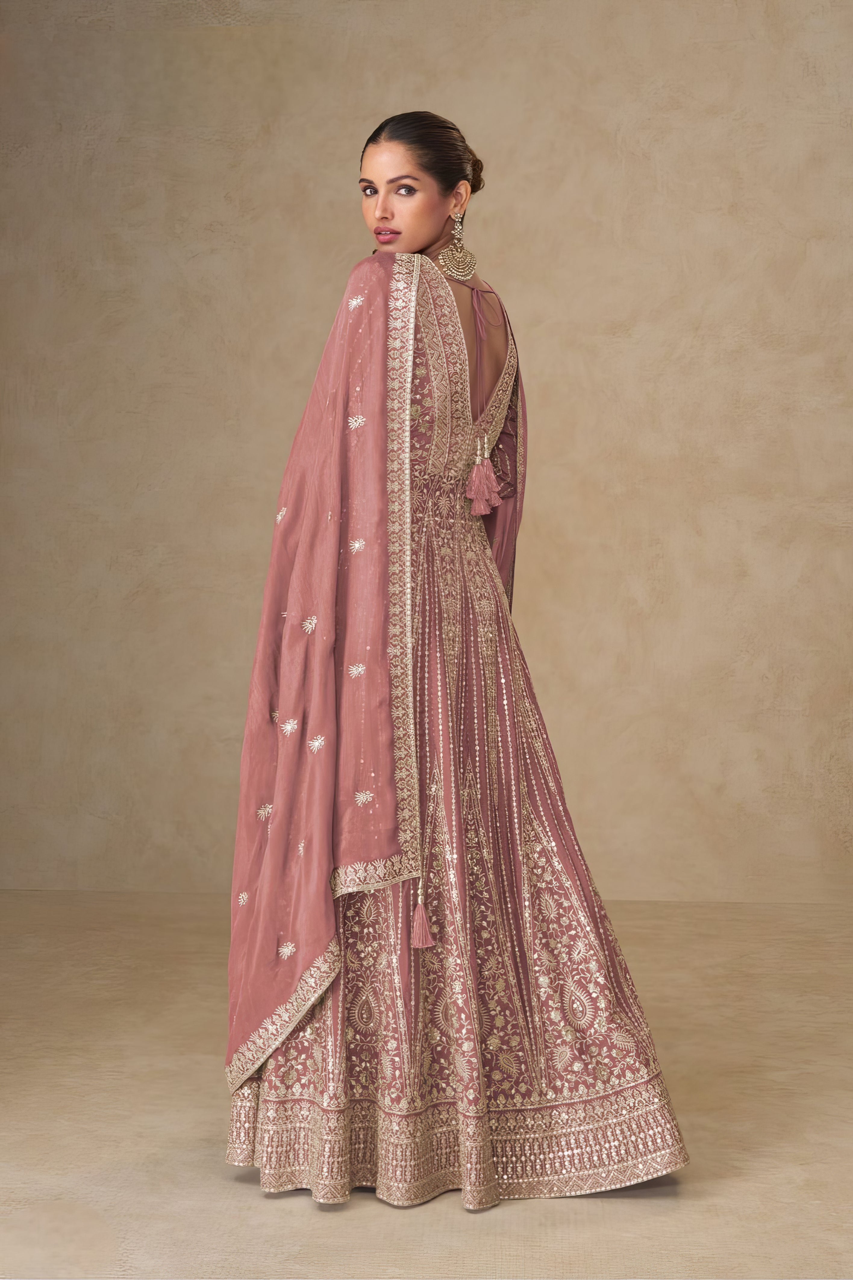 Premium & Finest Chinnon Sharara Set LXSR0125