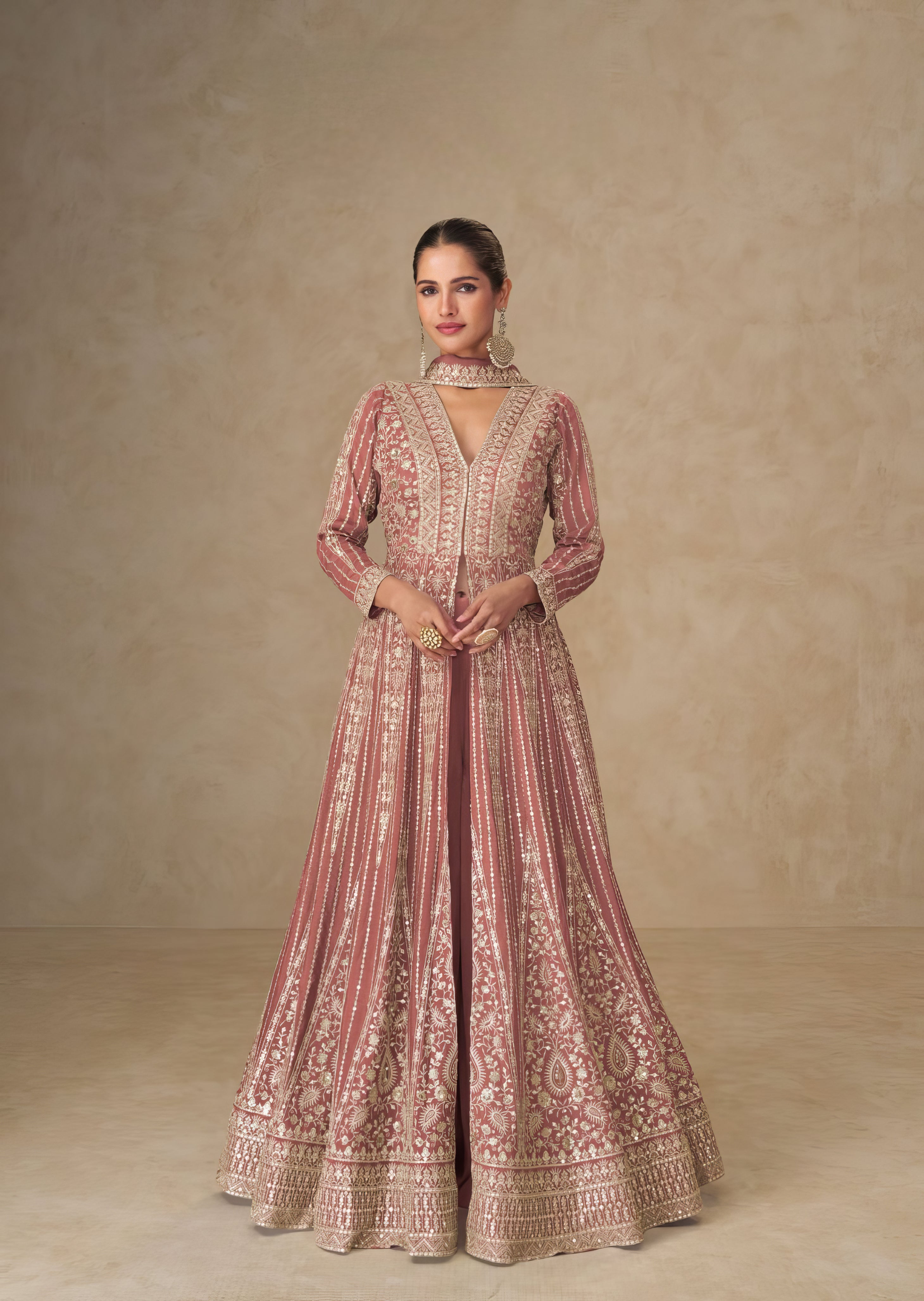 Premium & Finest Chinnon Sharara Set LXSR0125