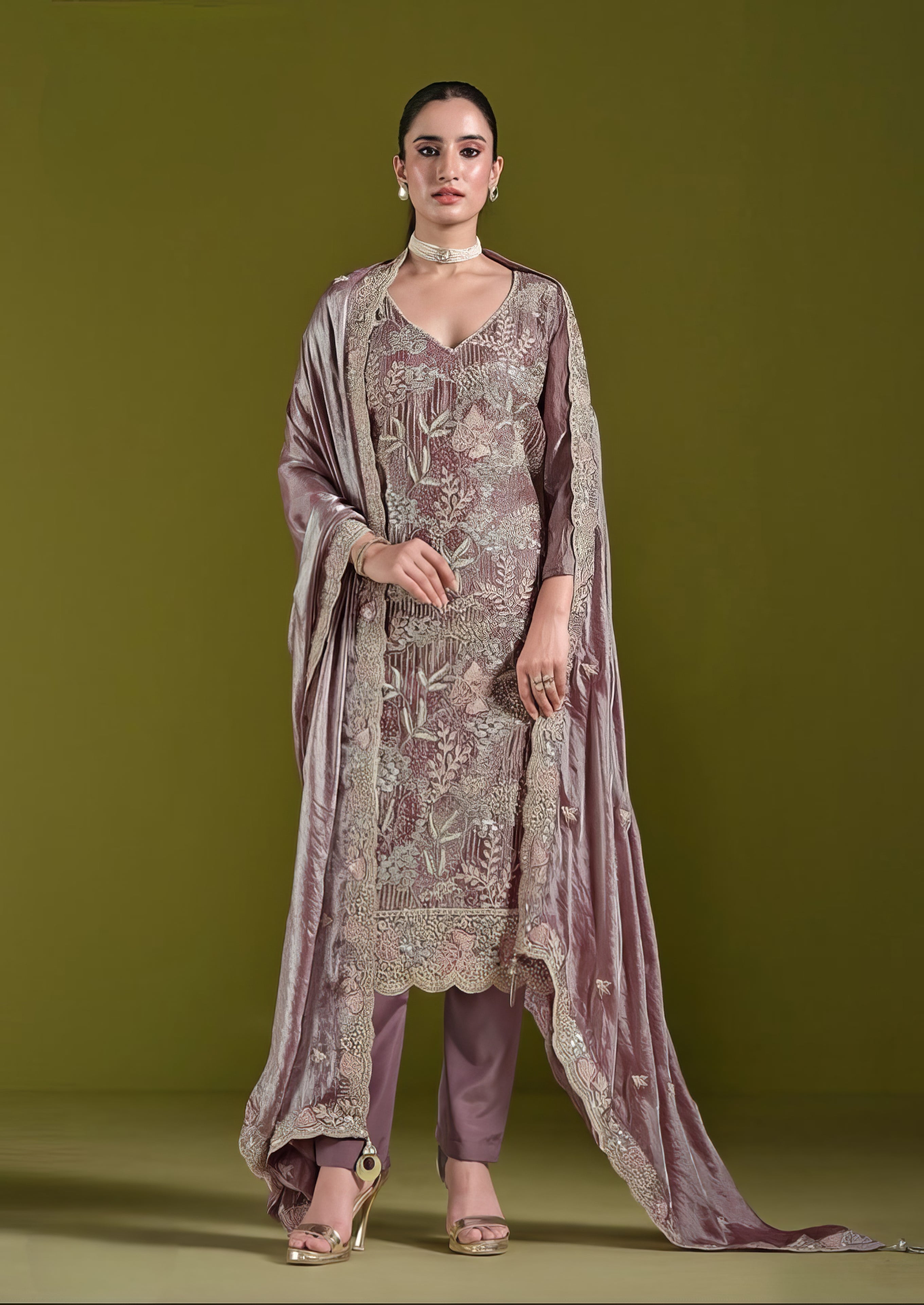 Catonic Organza Suit EAST0044
