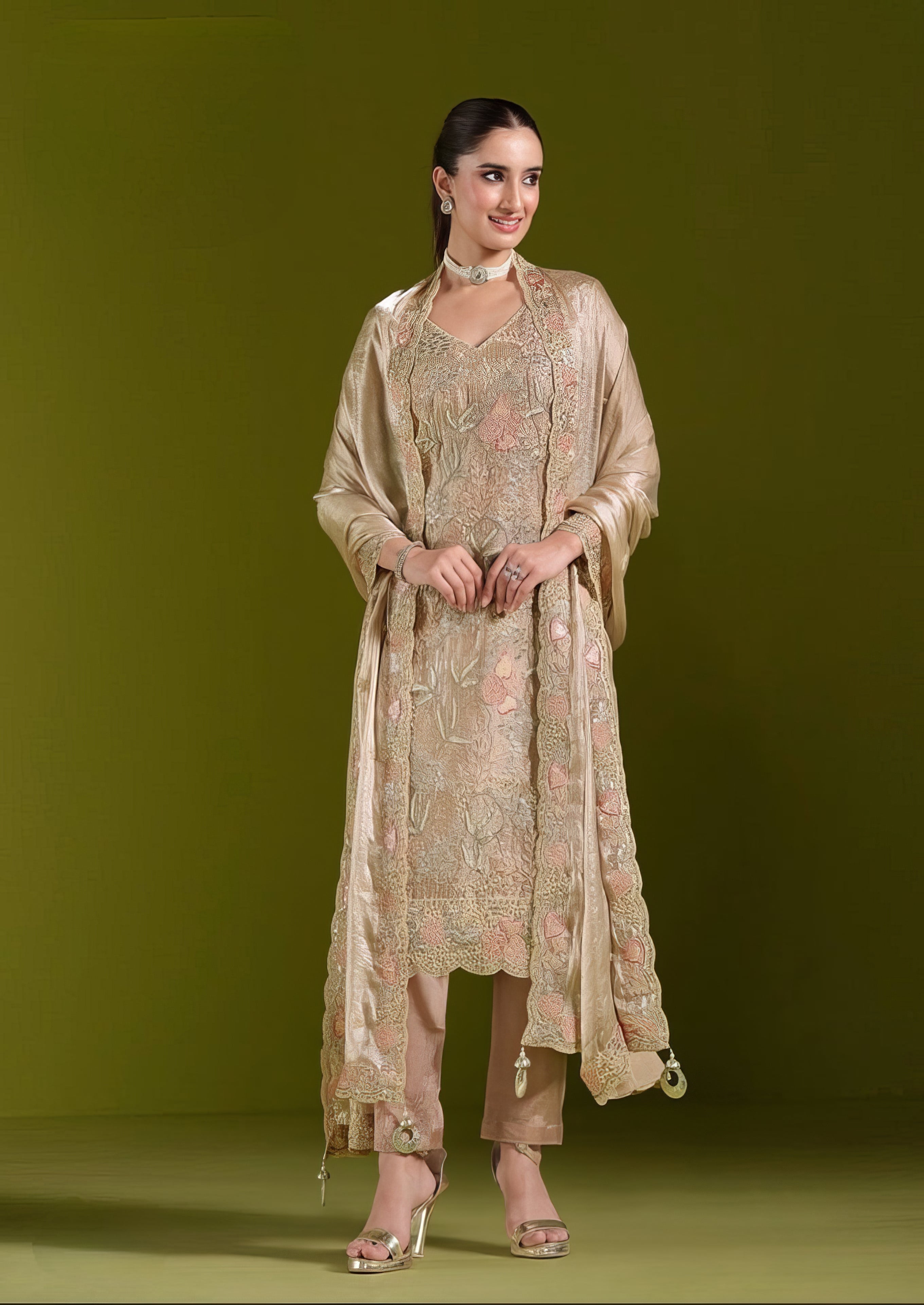 Catonic Organza Suit EAST0044