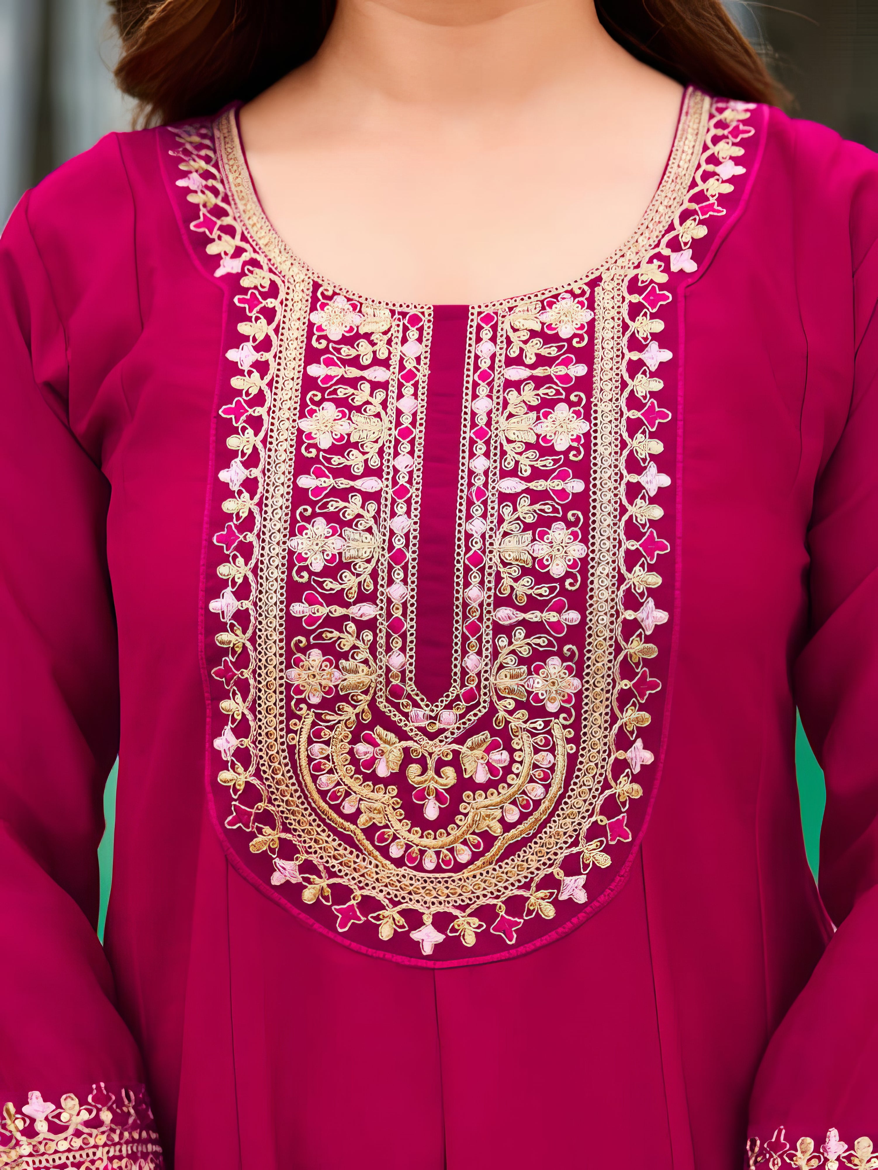 Pure Vichitra Silk Suit EAST0045
