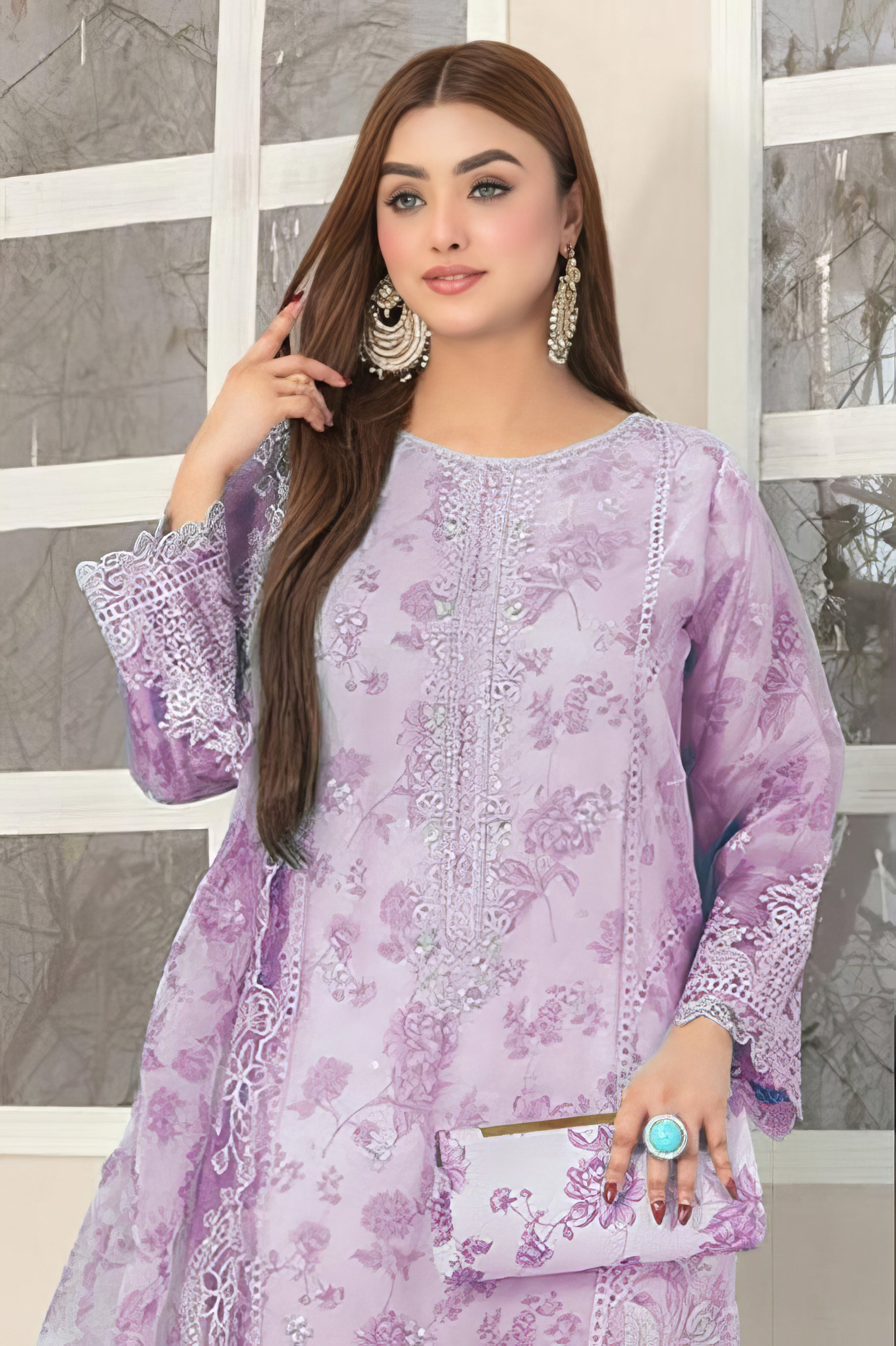 Organza Bloom Luxury Suit LXST0027