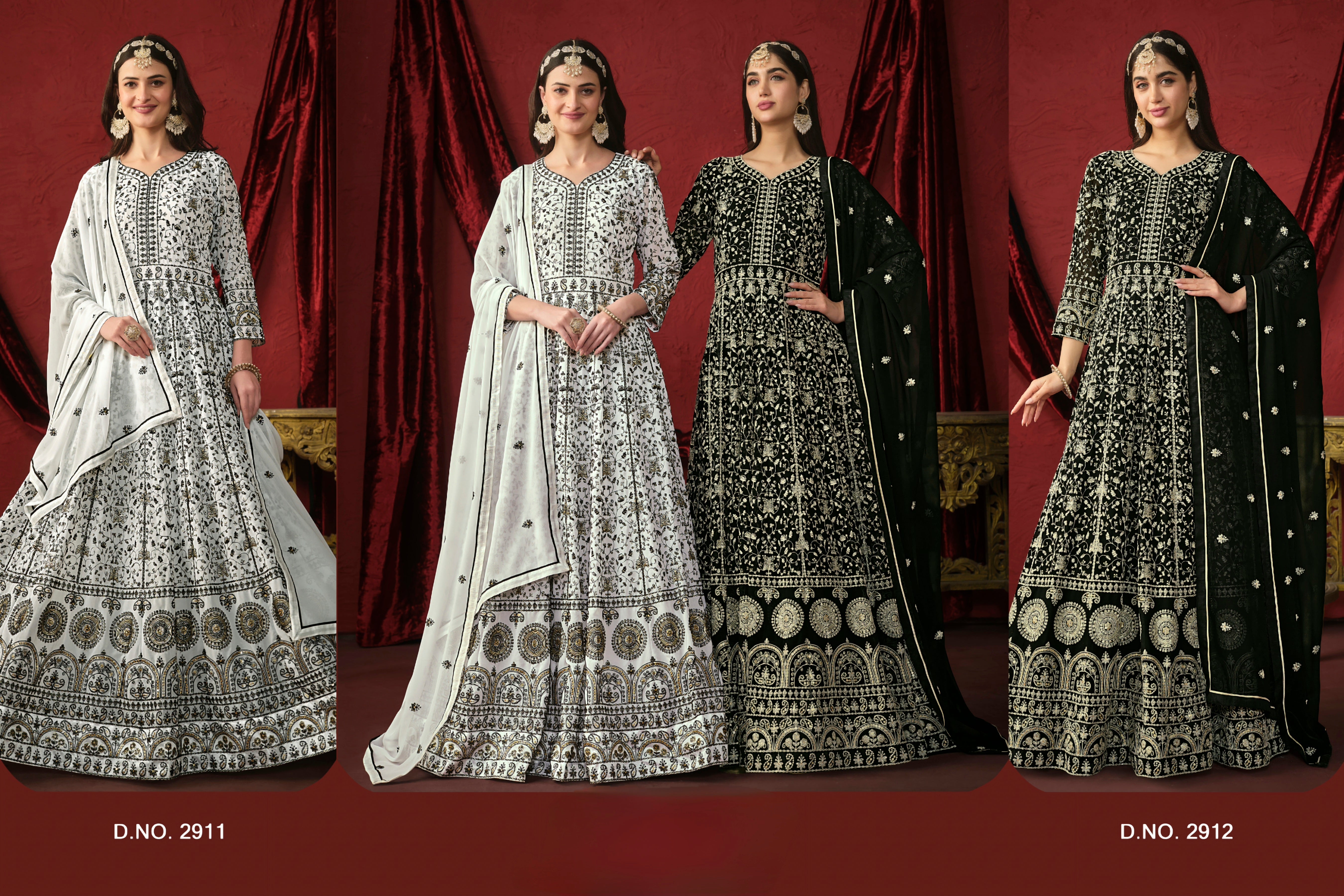 Faux georgette designer gown LXGW0009