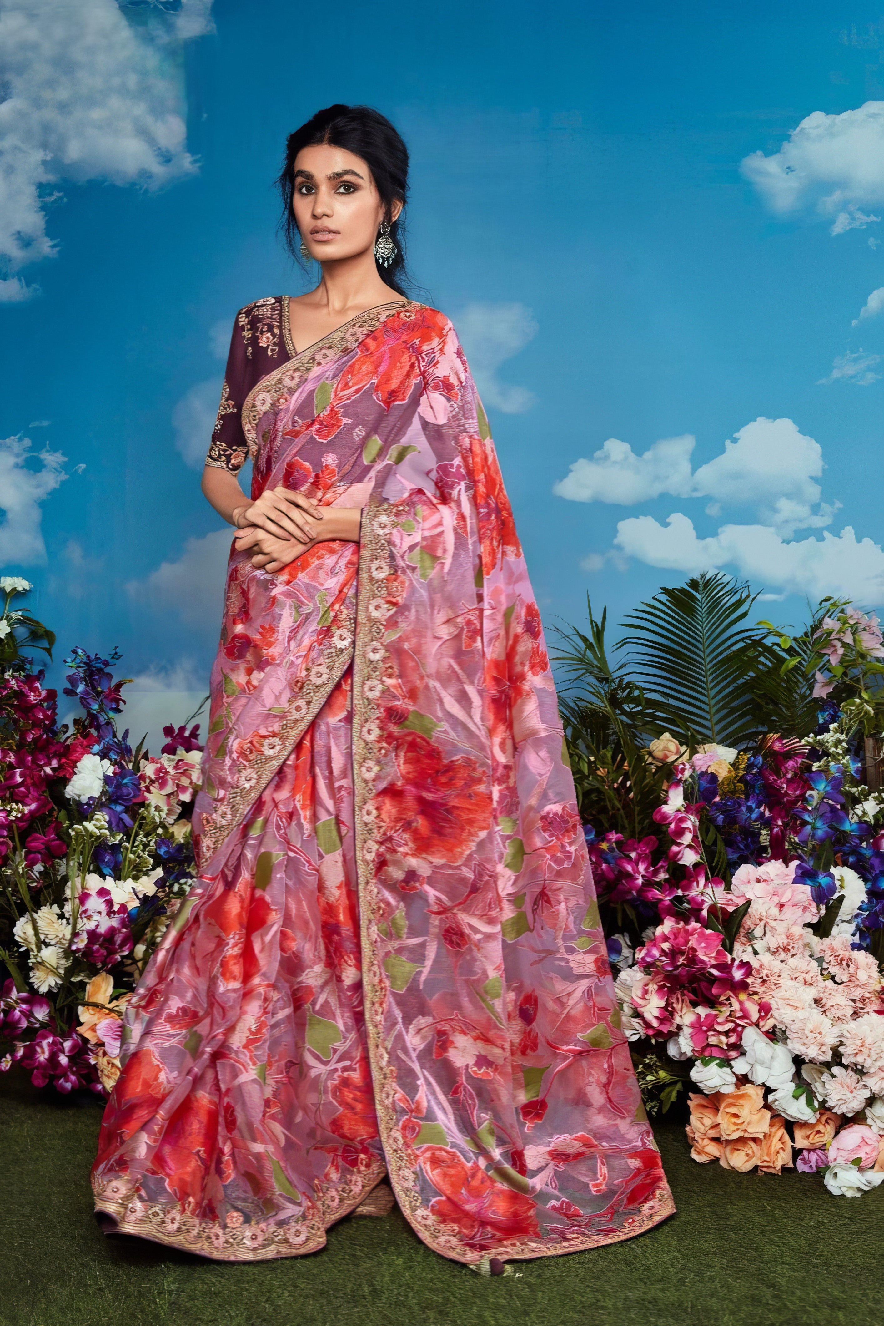 Pure Brasso Fab Saree  LXSE0031