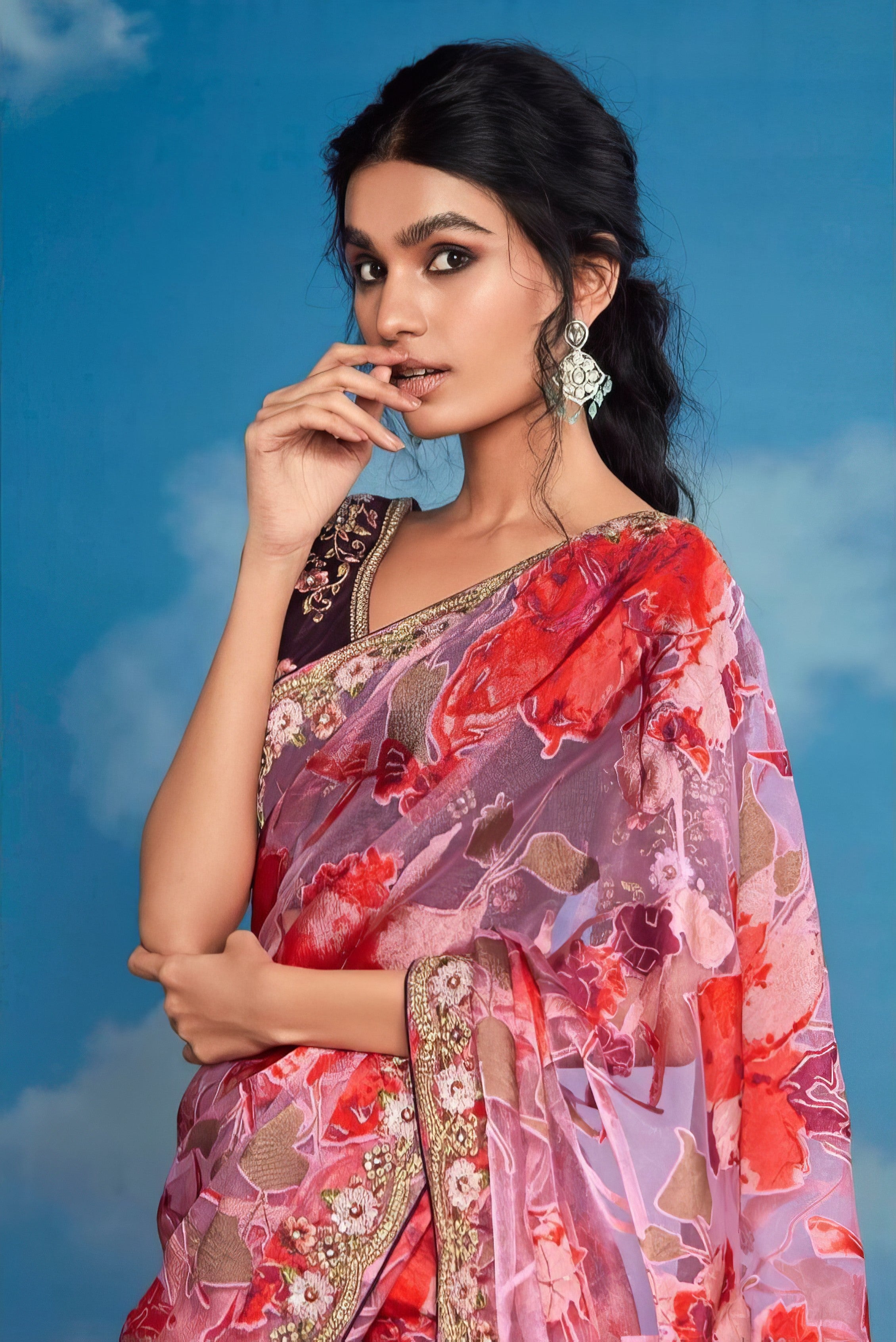 Pure Brasso Fab Saree  LXSE0031