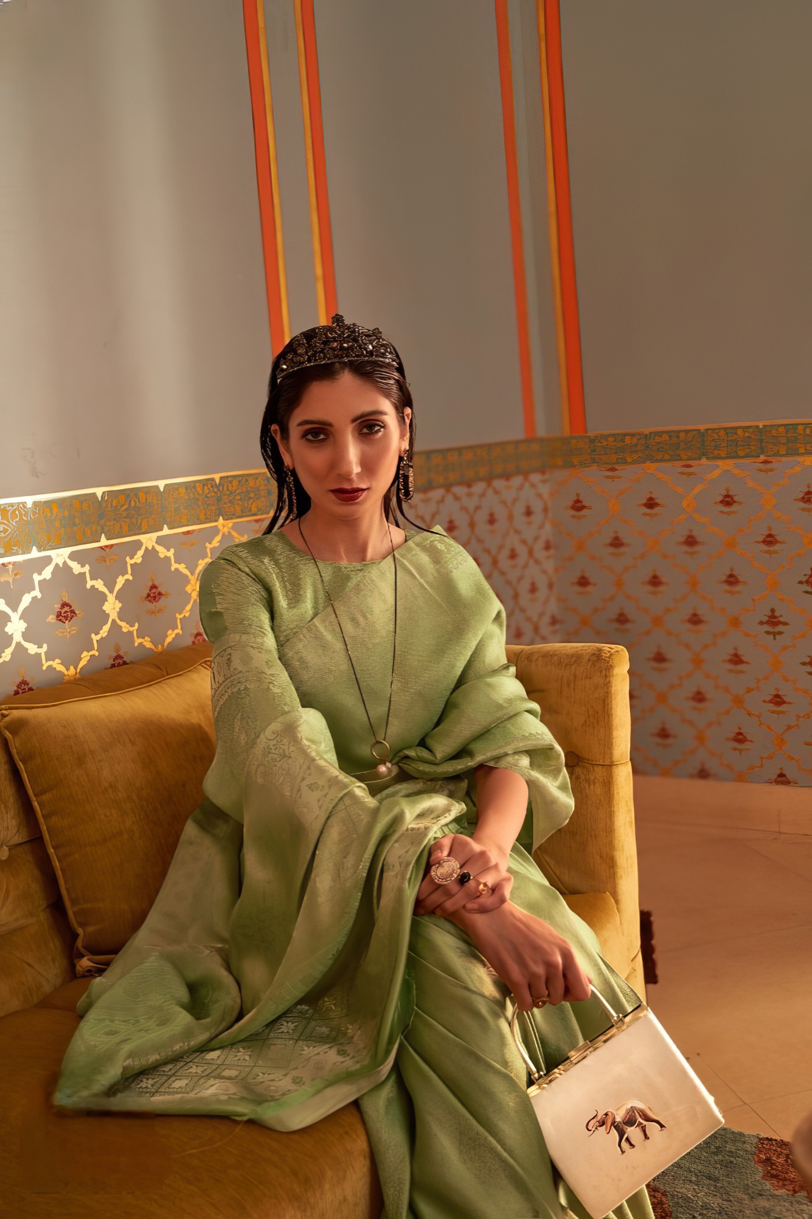 Satin Sheen Saree LXSE0010