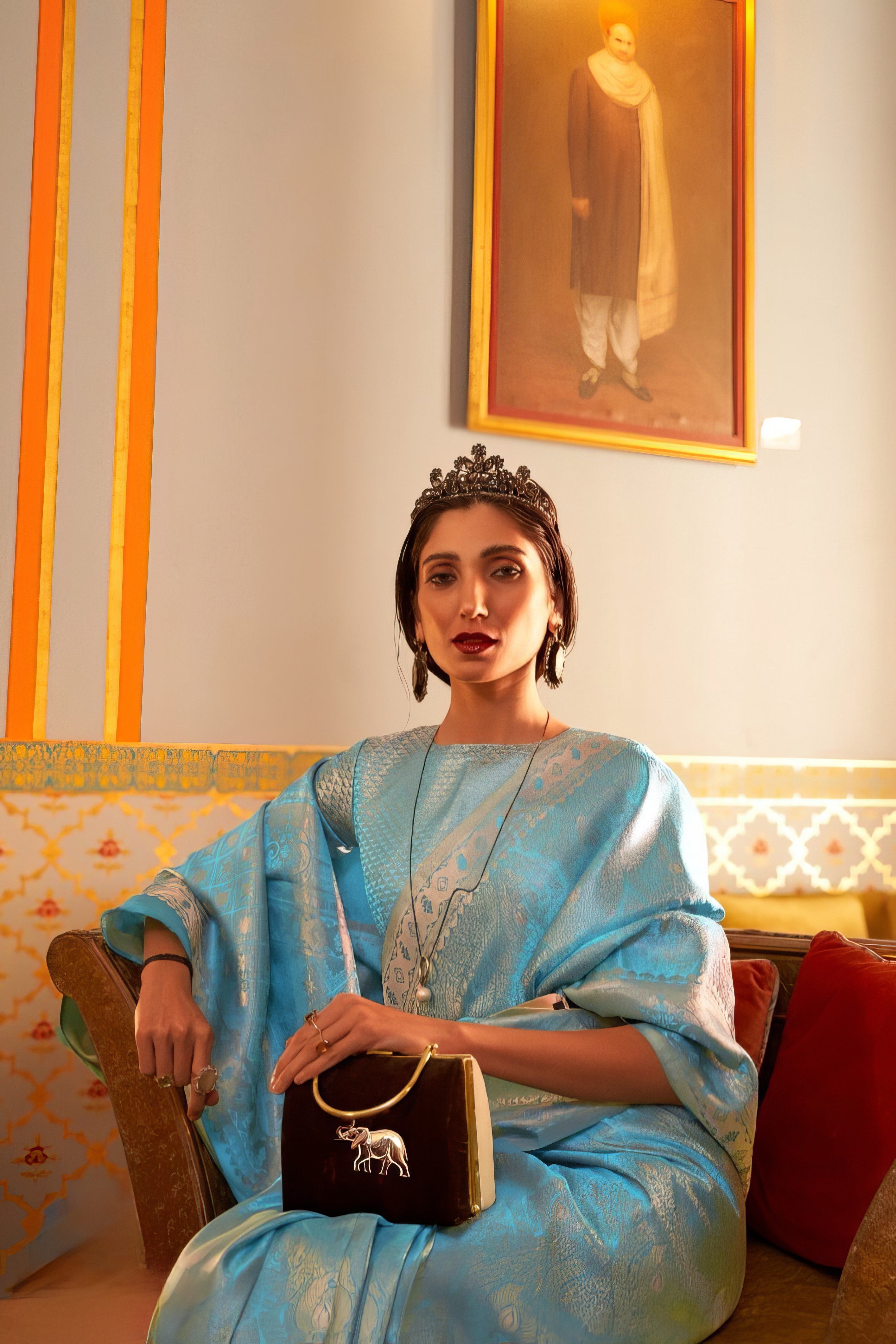 Satin Sheen Saree LXSE0010