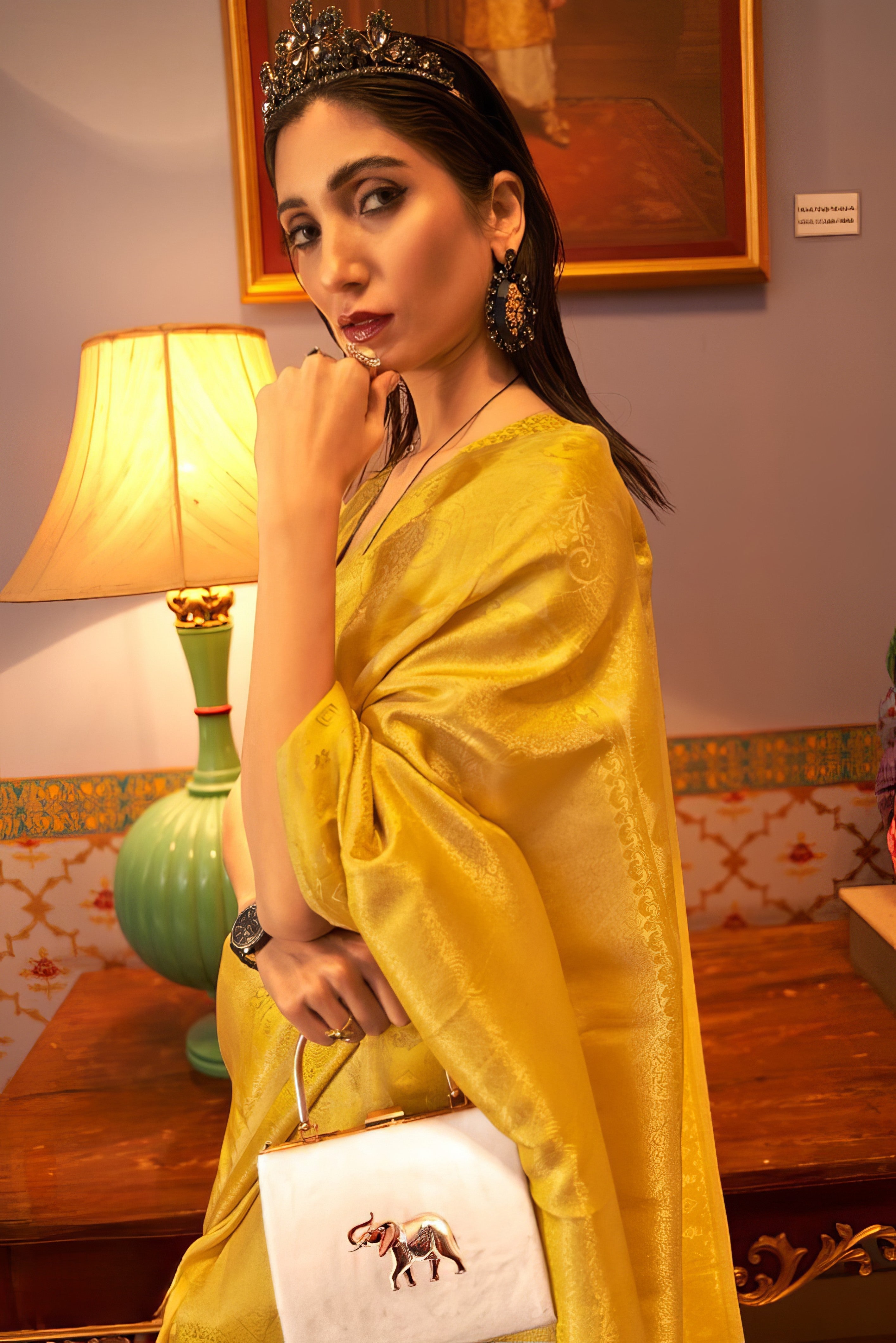 Satin Sheen Saree LXSE0010