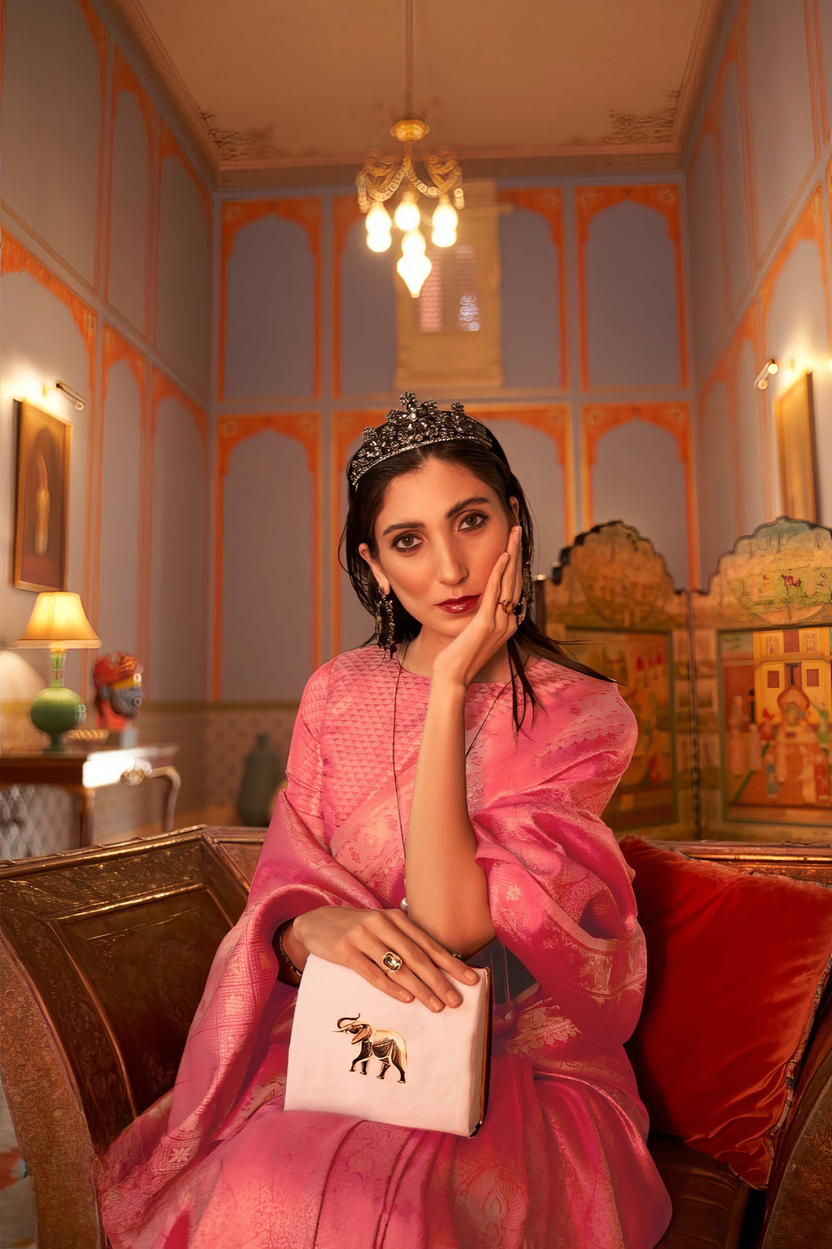 Satin Sheen Saree LXSE0010