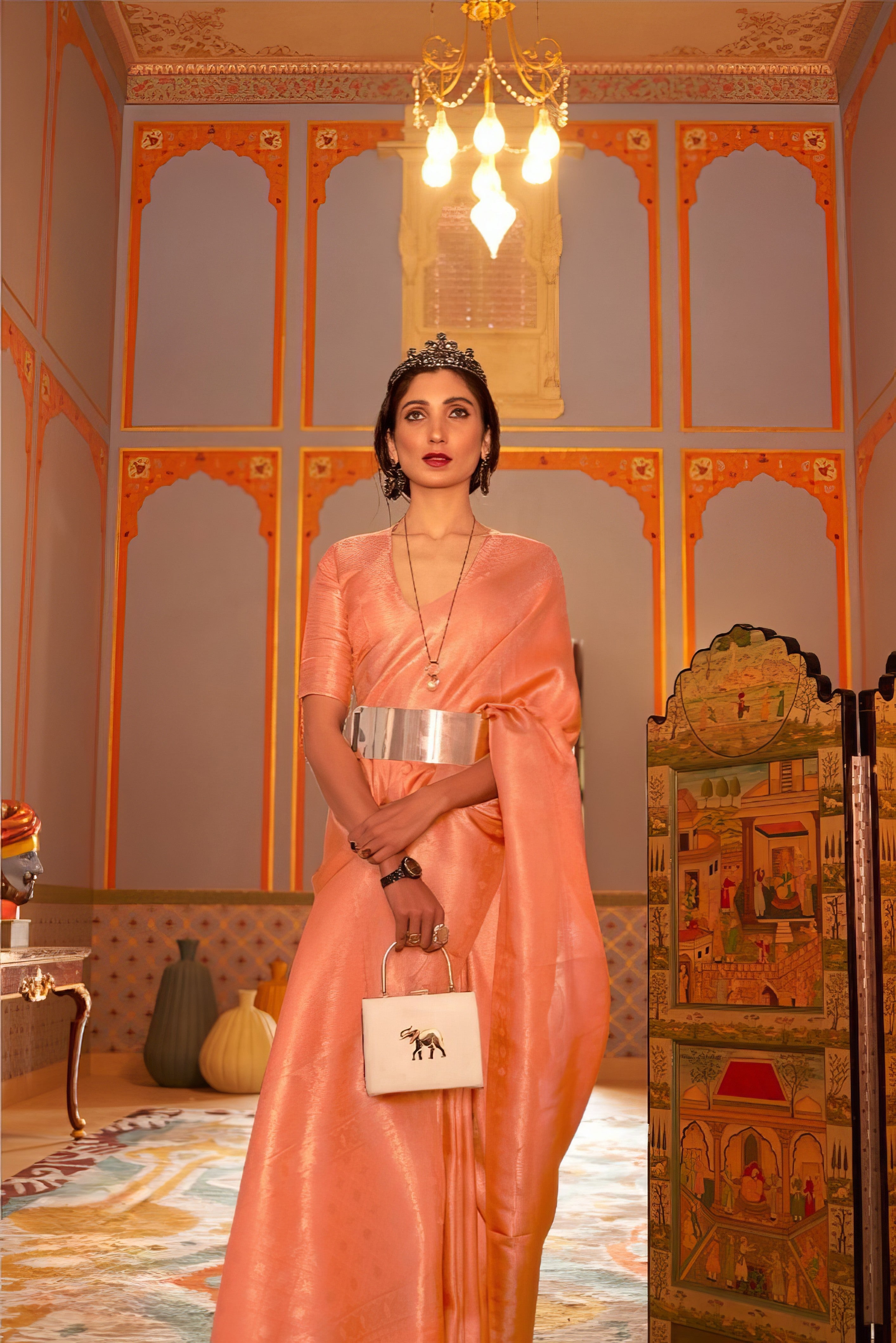 Satin Sheen Saree LXSE0010