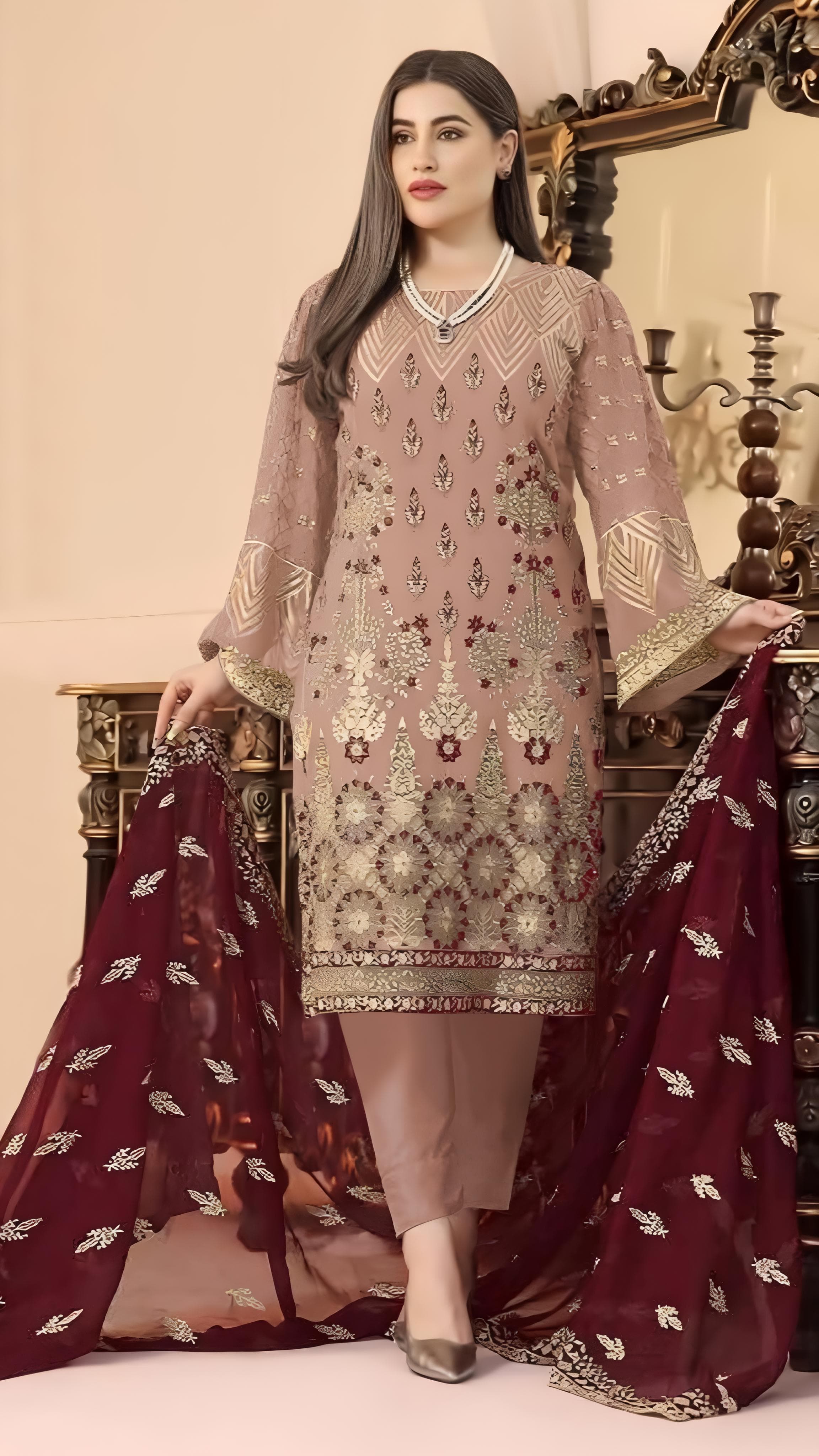 Naazmeen Charm Faux Georgette pakistani suit EAPK0007