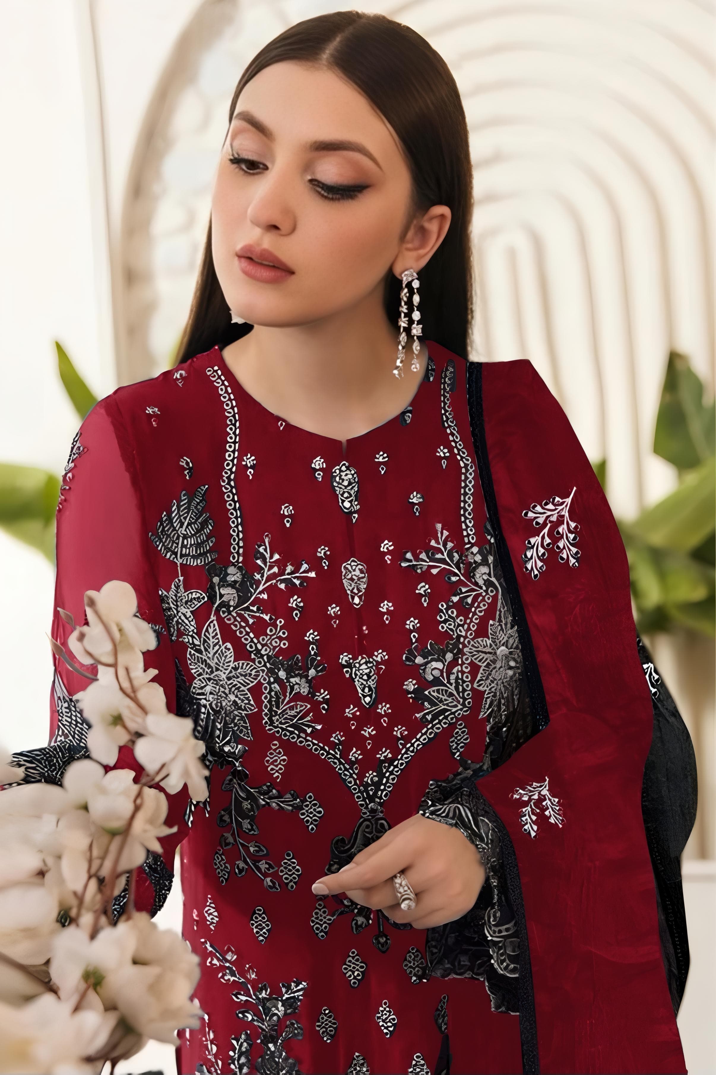 Organza Grace Embroideried Pakistani suit EAPK0013