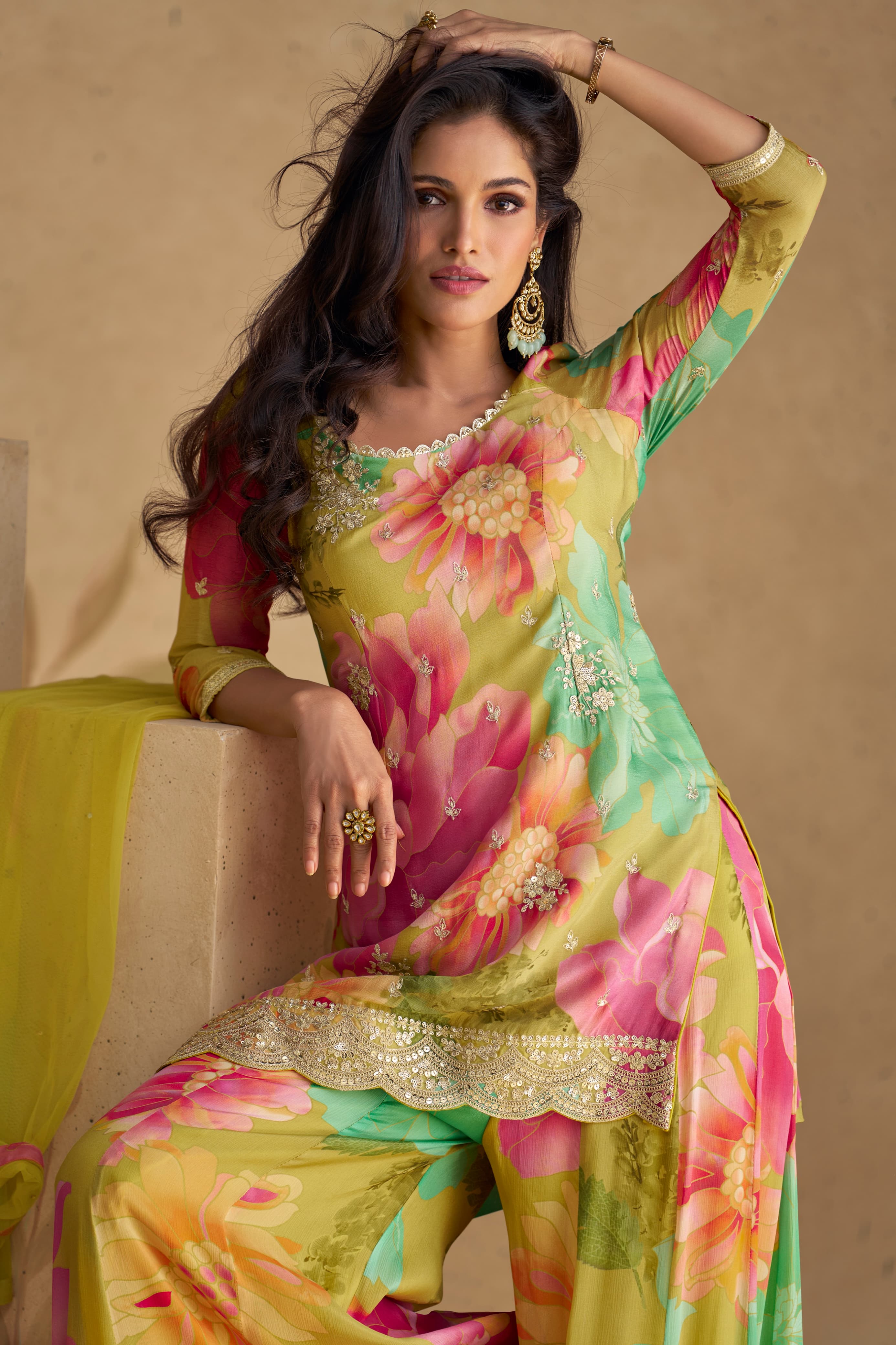 Premium Chinon Silky Sharara EASR0004