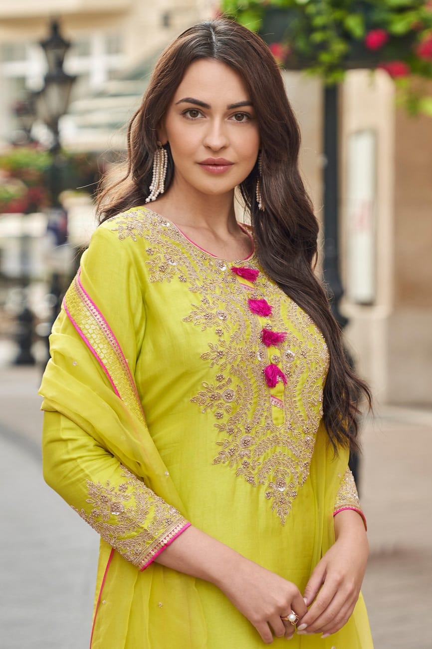 Heavy Vichitra Embroidery Work SHARARA EASR00015