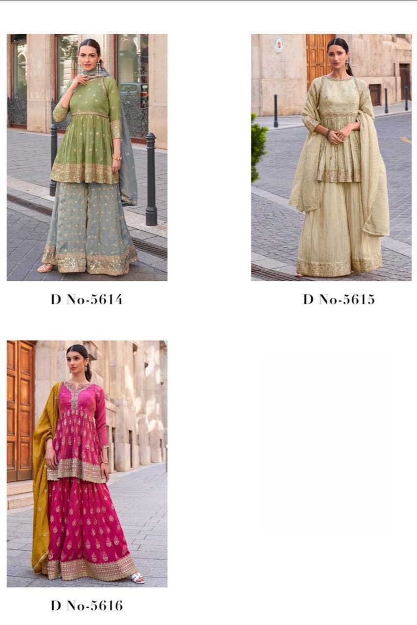 Real Simmer Embroideried SHARARA EASR00016