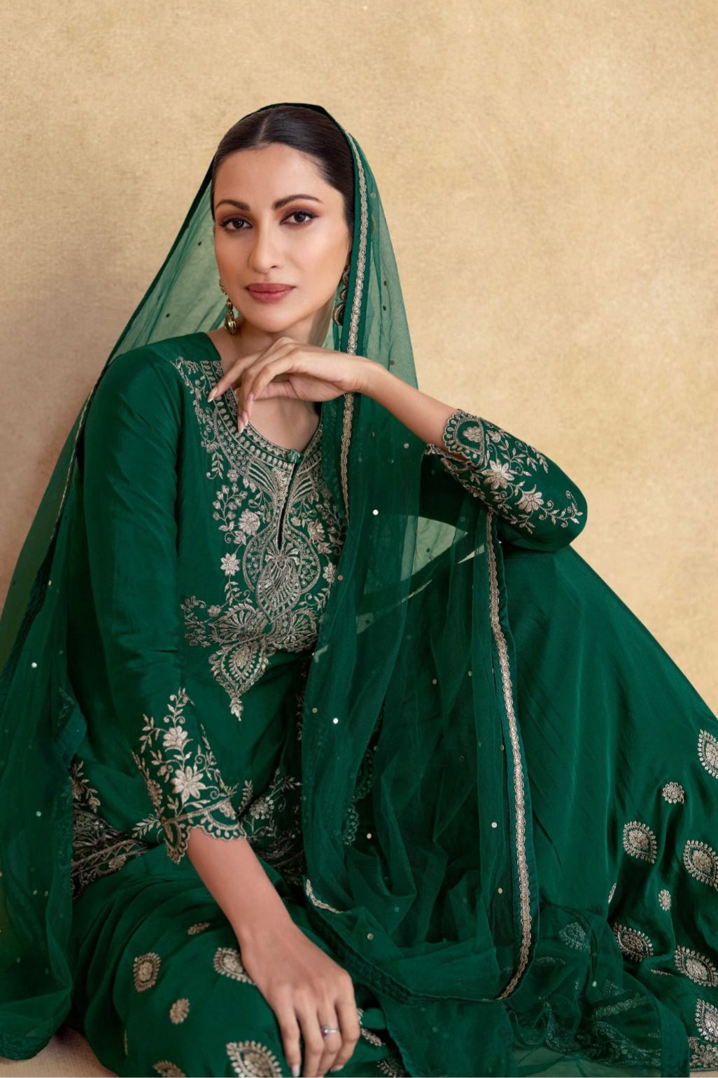 Silken Aura  Luxury Sharara LXSR0015
