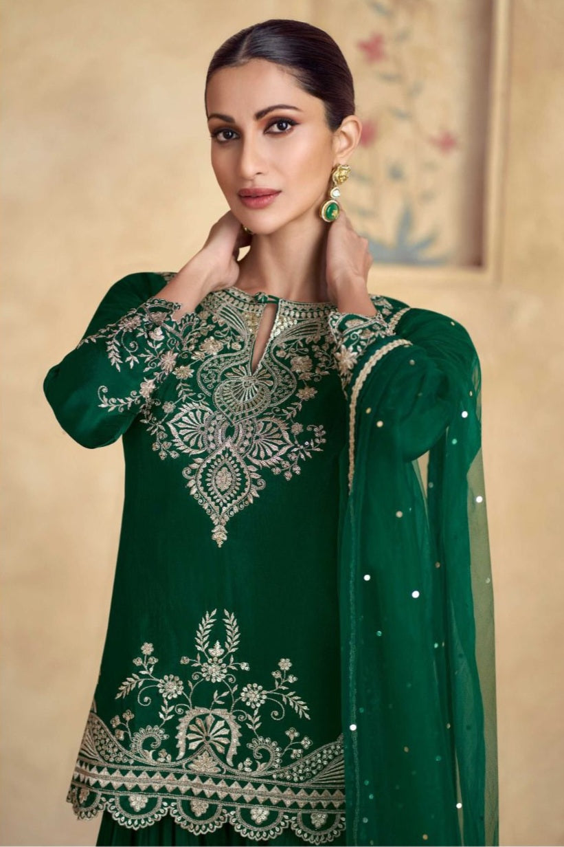 Silken Aura  Luxury Sharara LXSR0015