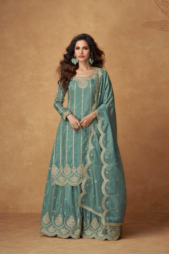 Saanjh Organza Fab Premium Sharara LXSR0020