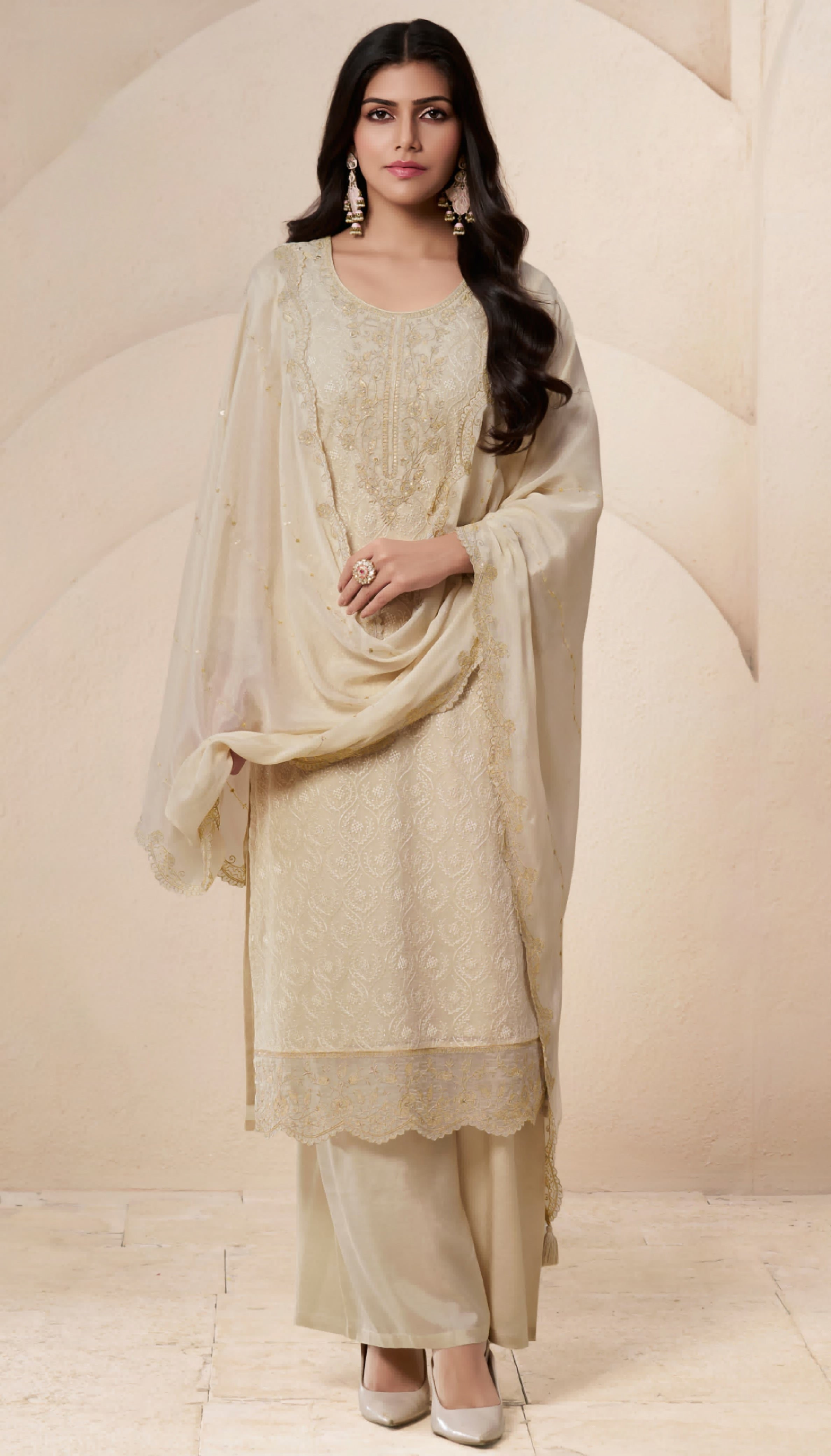 Organza Bloom Luxury Suit LXST0011