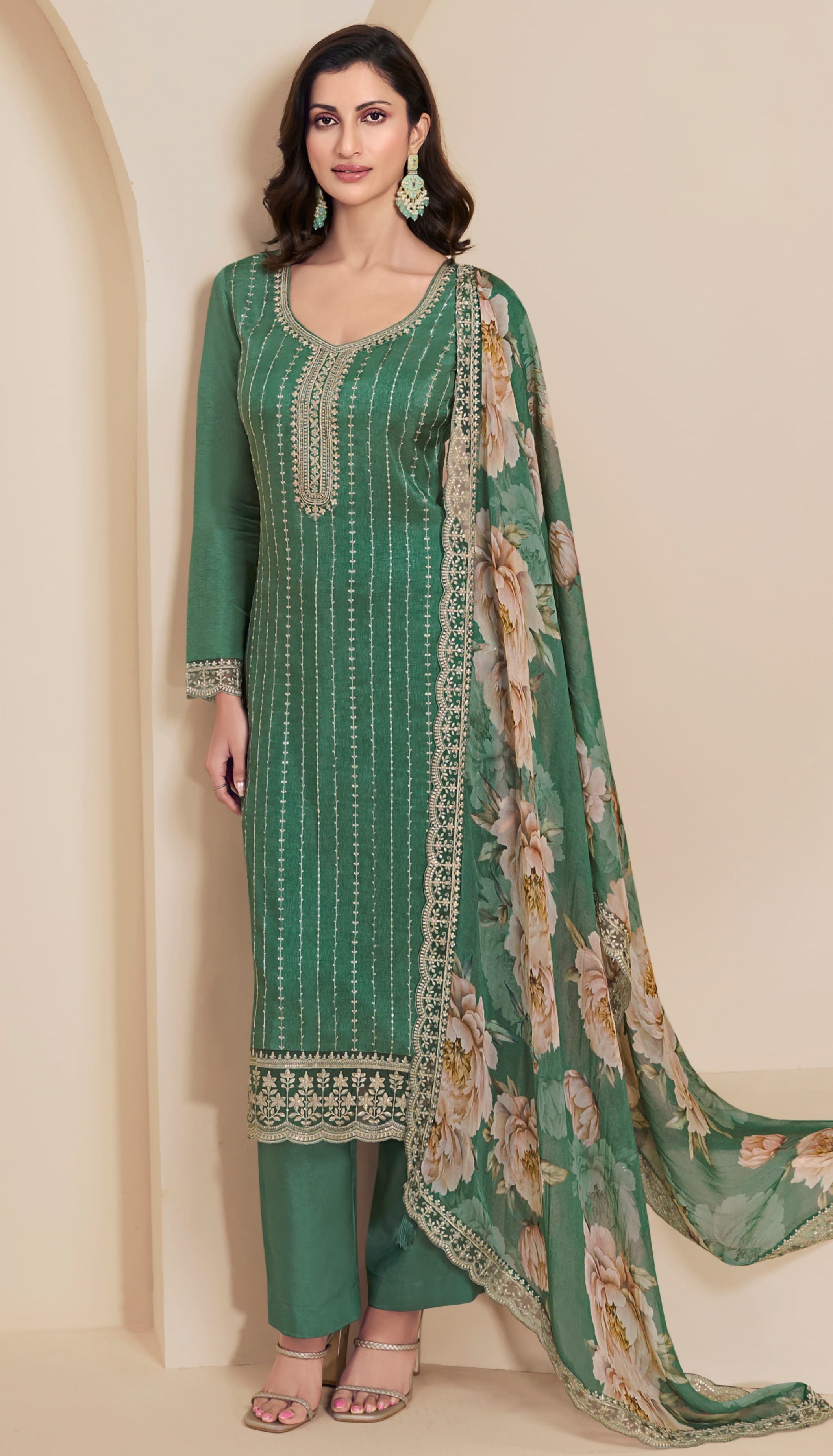 Threaded Embroidered Premium Suit LXST0012