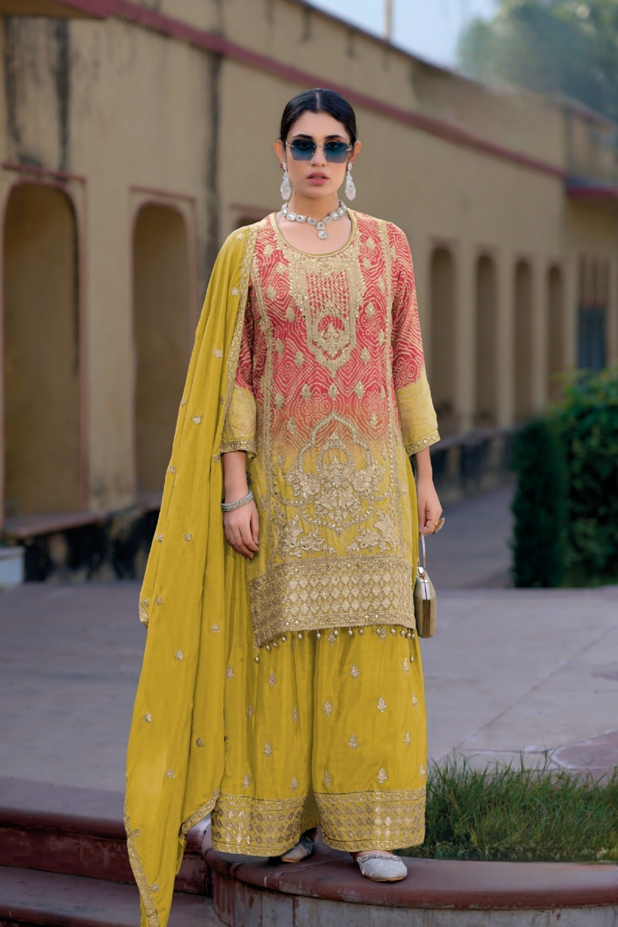 Rangrez Embroidered Sharara LXSR0026