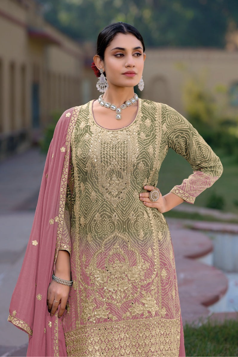 Rangrez Embroidered Sharara LXSR0026