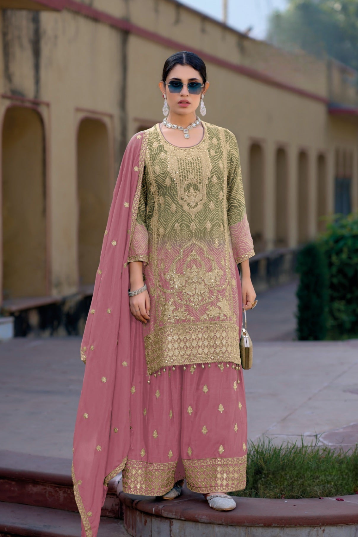 Rangrez Embroidered Sharara LXSR0026