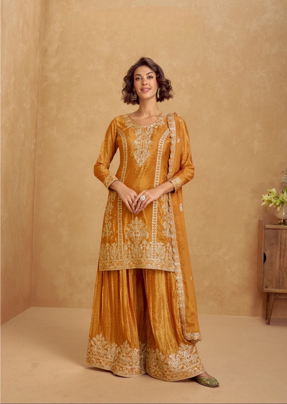 Zarveen Embroidered Sharara LXSR0028