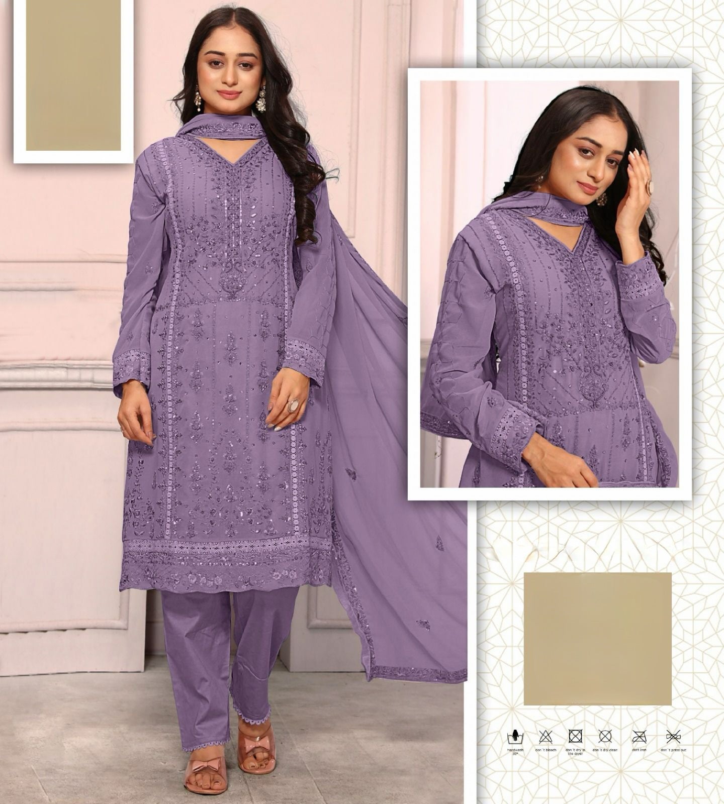 Gleam & Grace Embroidered Suits LXST0021