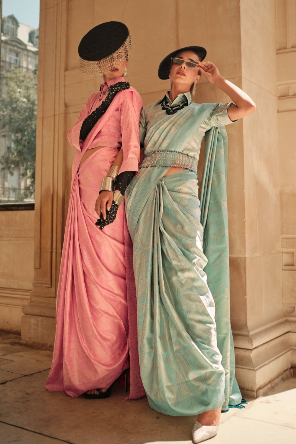 Pure Satin Handloom Weaving Saree EASE0005