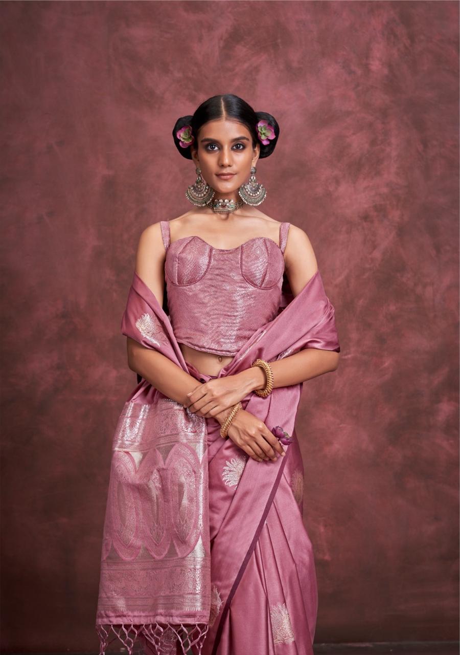 Pure Satin Handloom Weaving Saree LXSE0002