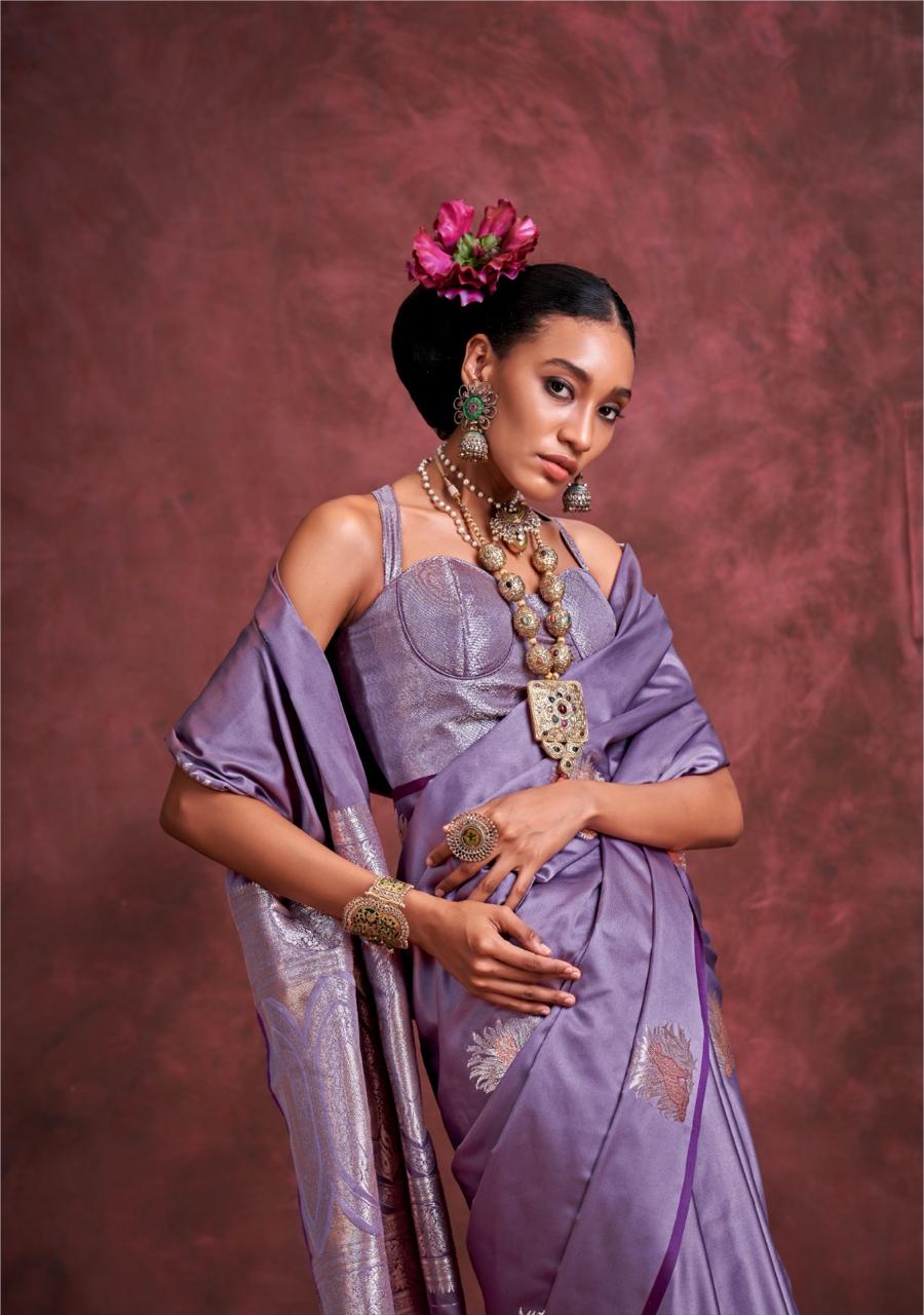 Pure Satin Handloom Weaving Saree LXSE0002