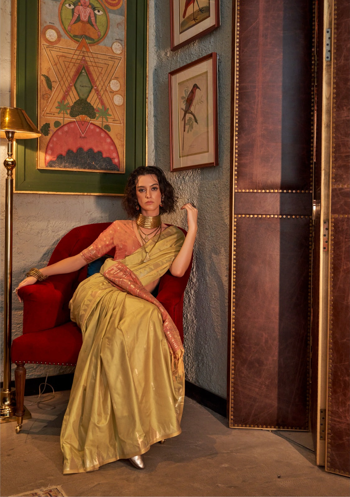 Tussar Silk Handloom Weaving Saree EASE0008