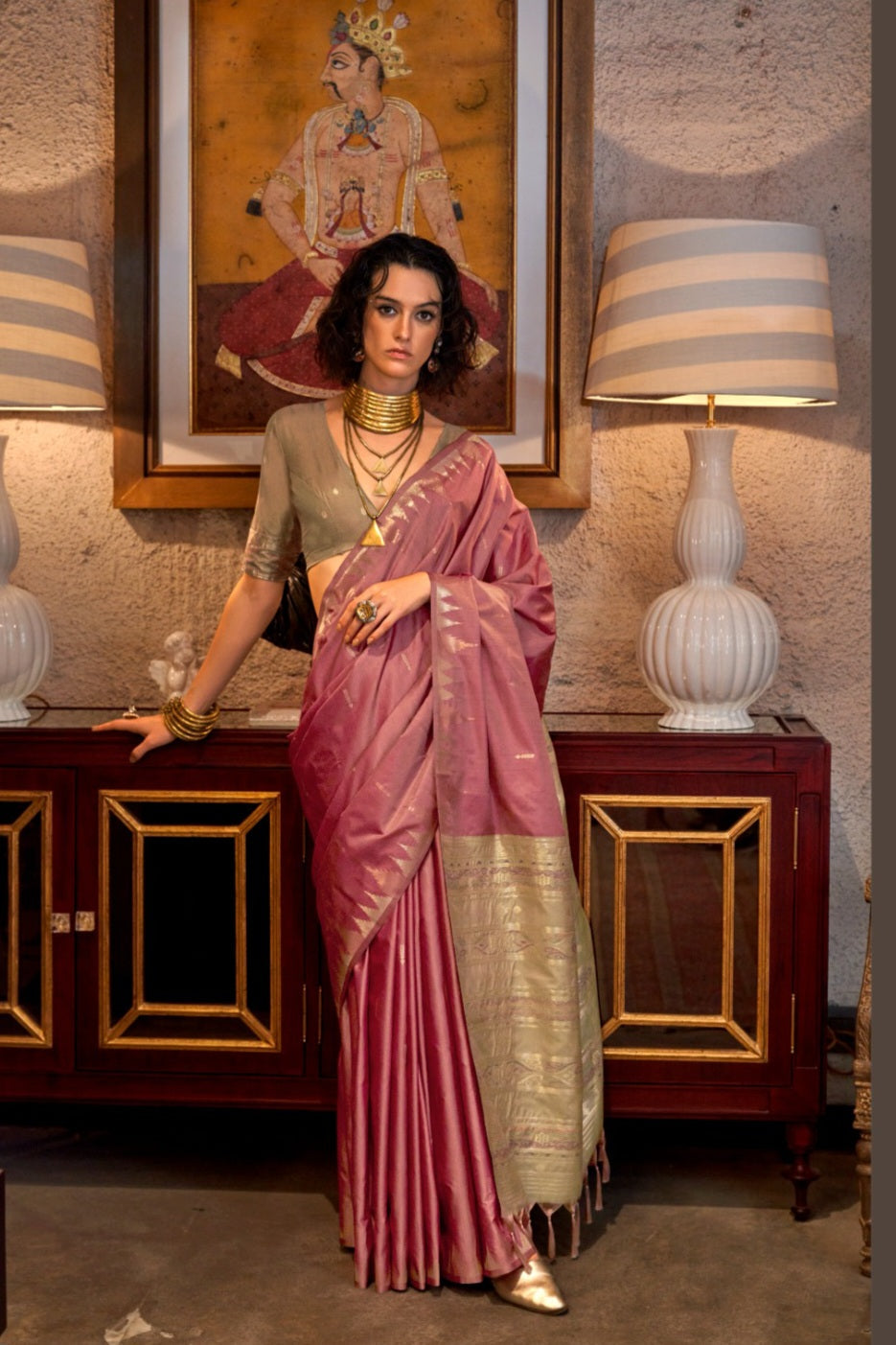 Tussar Silk Handloom Weaving Saree EASE0008