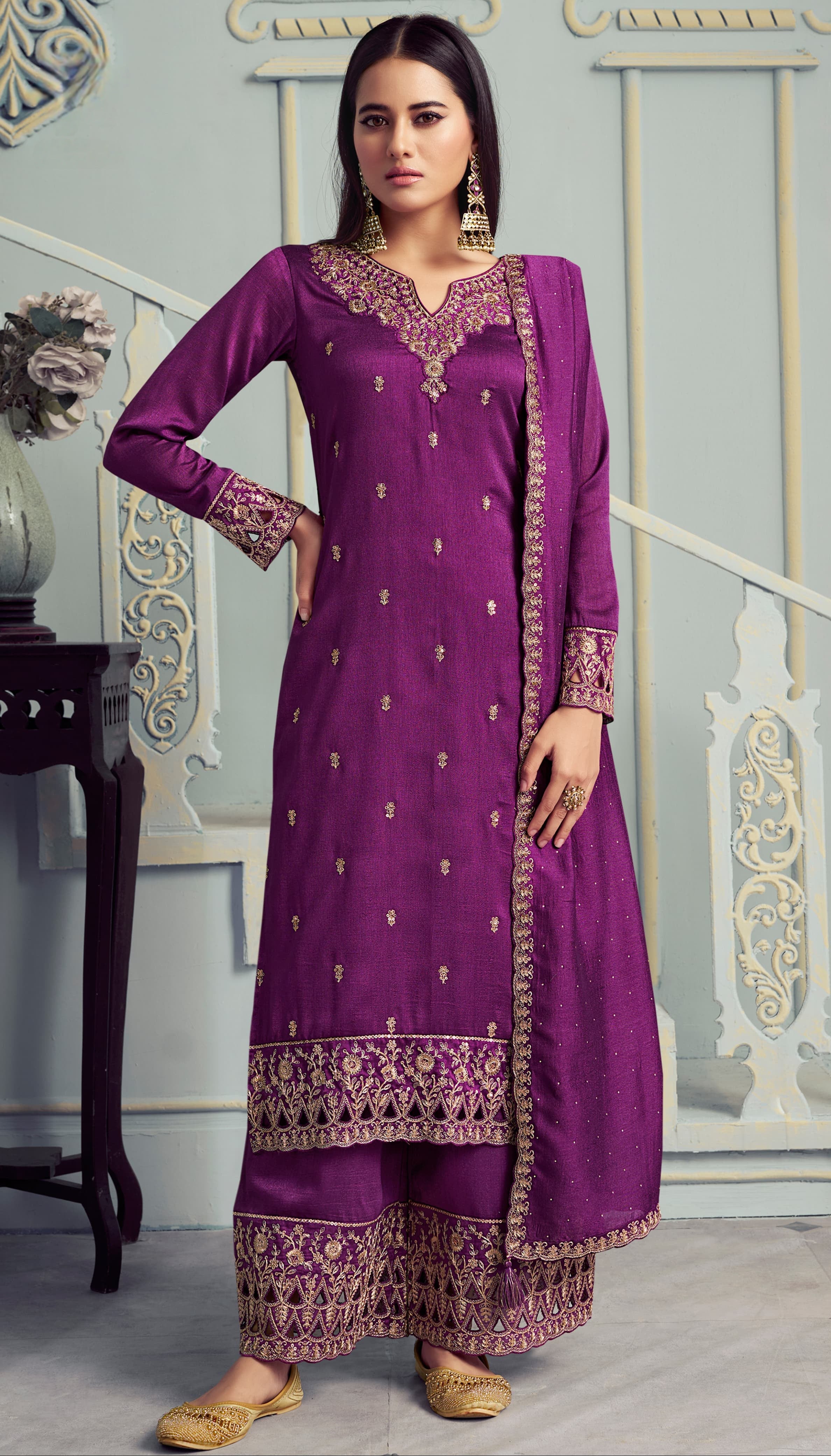 Premium Embroidered Suit LXST0010
