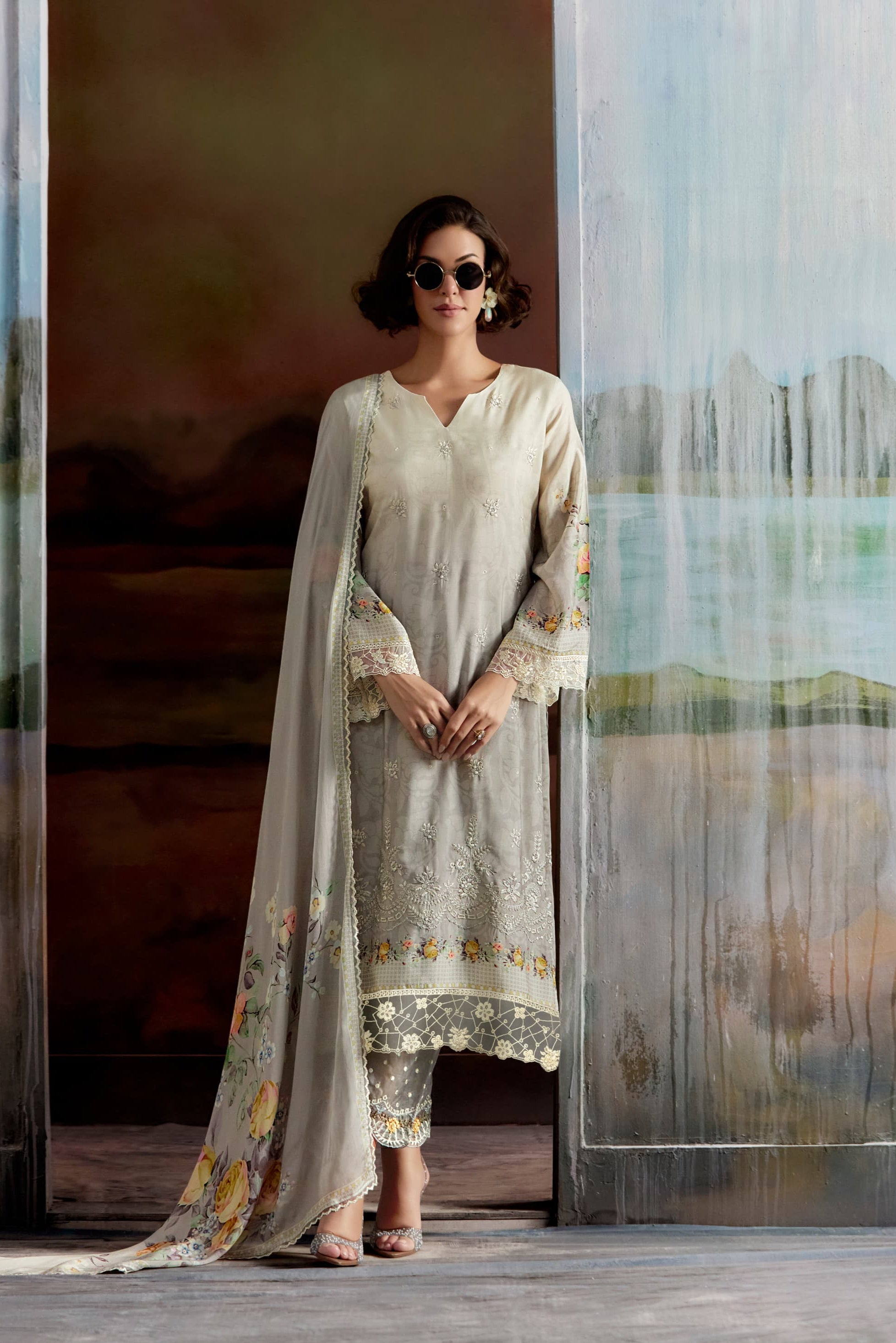 Pure Muslin Fab Luxury Suit LXST0018